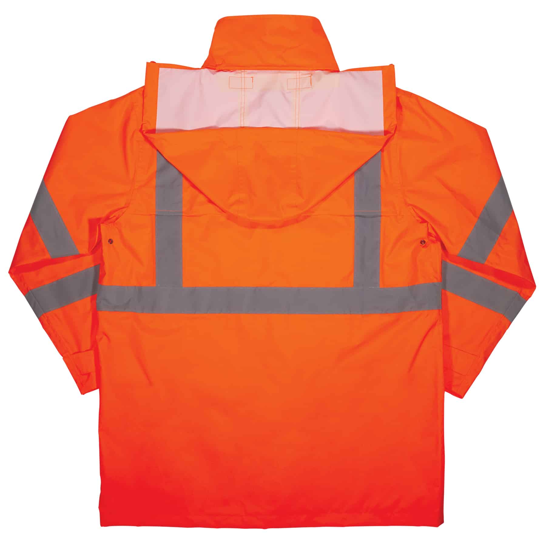 Chamarra impermeable naranja ligera unisex para lluvia de Ergodyne (Talla Mediana) 24363