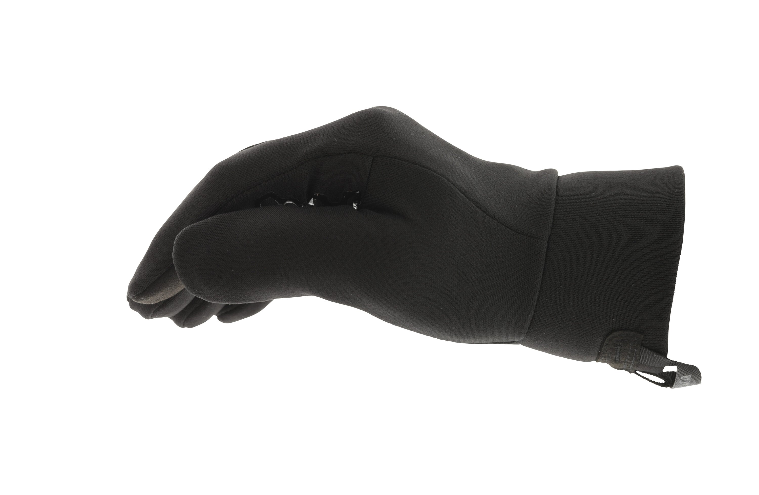 Guantes para clima frío de poliéster negro en tamaño grande