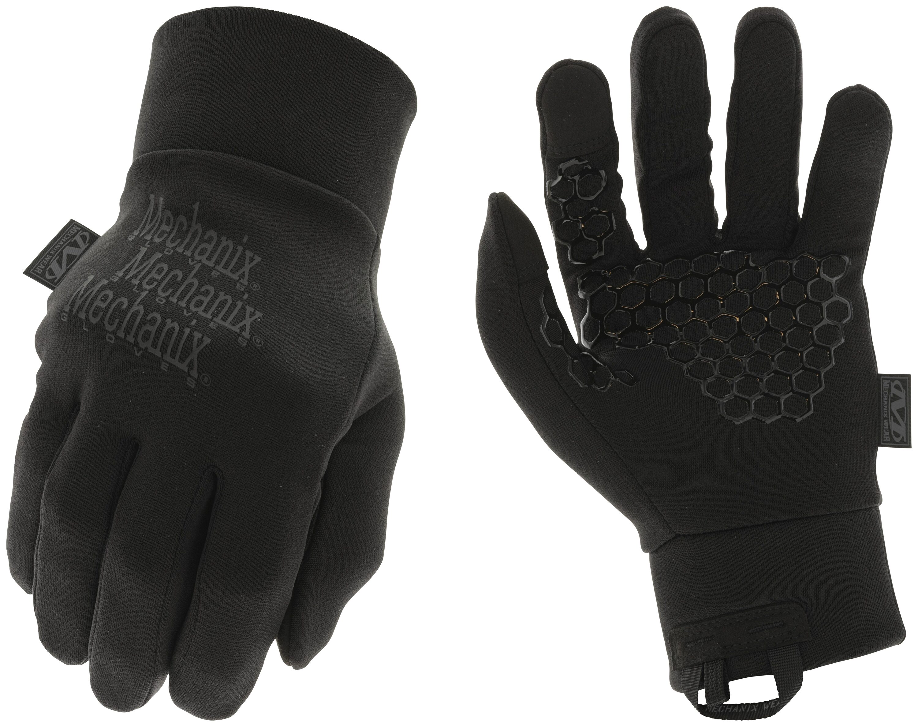 Guantes para clima frío de poliéster negro de gran tamaño de MECHANIX WEAR - 1 par
