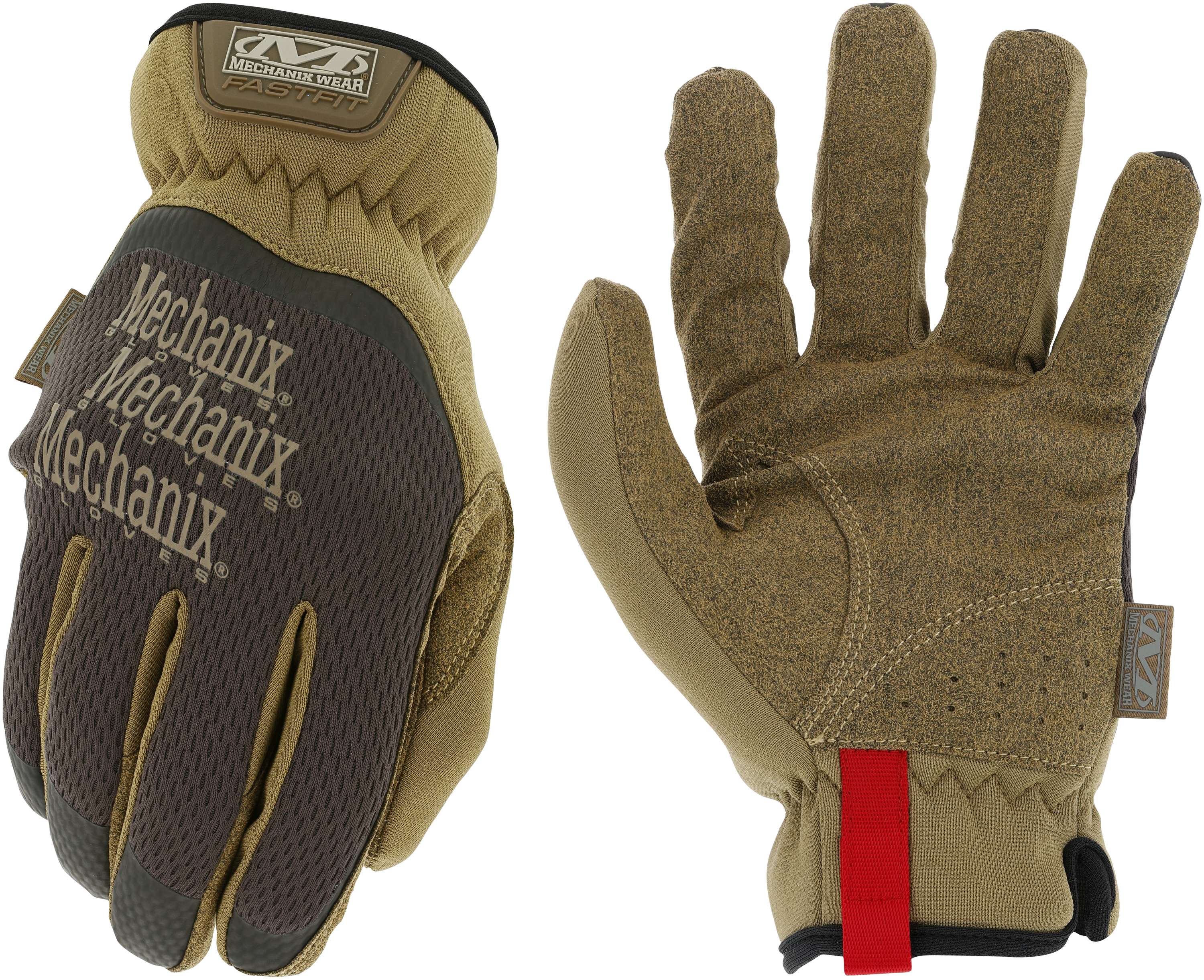 MECANIX WEAR Guantes Grandes de Piel Sintética en Marrón 1 Par