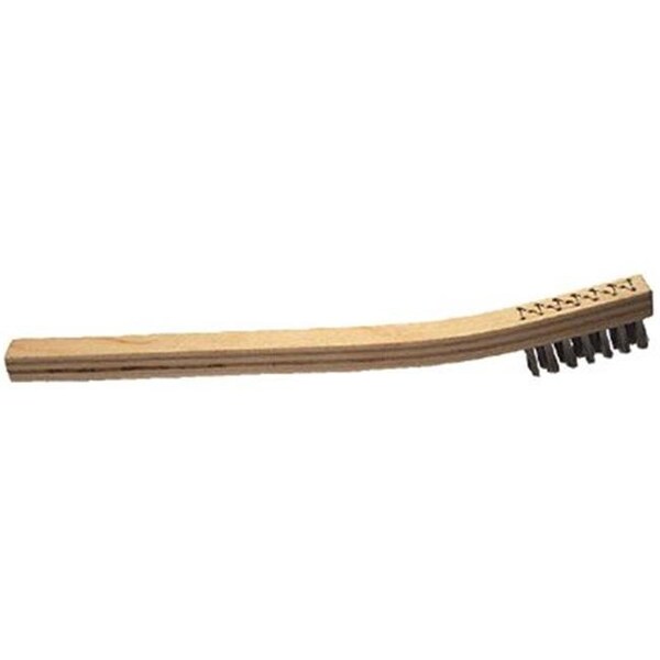 Cepillo para soldadores Advance Brush 410-85054 3X7, alambre de acero al carbono, mango de madera - 410-85054