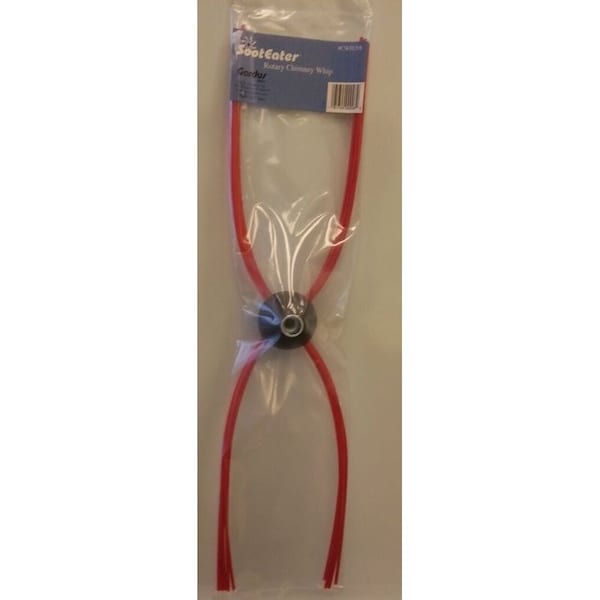 Sooteater Cabezal Chimenea Whip, 4-1/2 in de Diámetro, Plástico, Rojo - CWH208