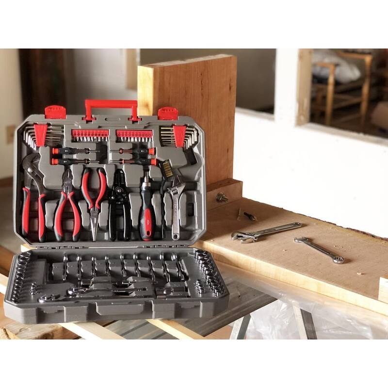 Set de herramientas para mecánicos Apollo 1/4 de pulgada x 3/8 de pulgada con maletín incluido (95 piezas) - DT1242