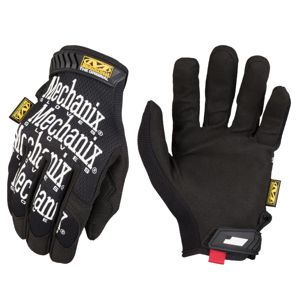 Guantes de uso diario de piel sintética negra MECHANIX WEAR tamaño grande - 1 par