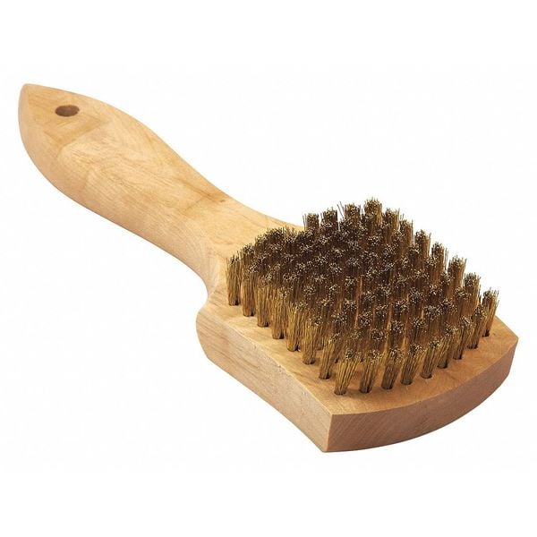 Cepillo Tanis, Grande, Mango de Madera, .008 Latón, Mango de 5-7/8 pulgadas de Largo, Cepillo de 3 pulgadas de Largo, Madera Dura - 00510