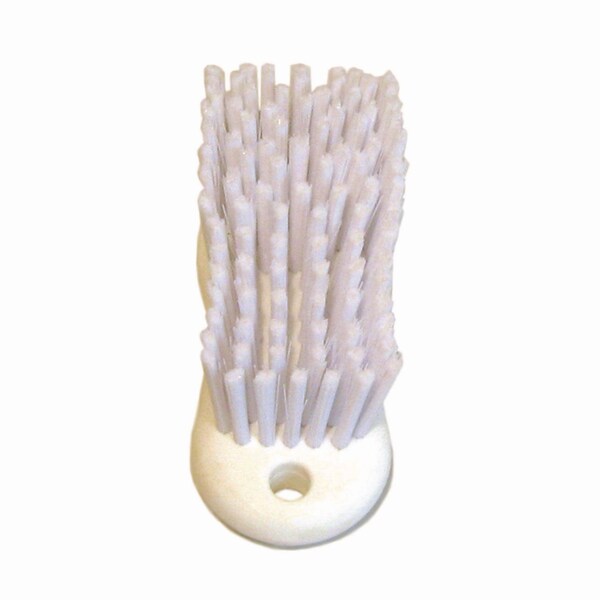Cepillo para fregar Boardwalk, relleno de polipropileno blanco, 6" de largo, blanco - BWKFSCBWH