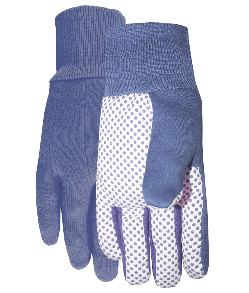 Guantes de jardinería de PVC y algodón poliéster grandes 2 pares 522P02-L de MidWest Quality Gloves, Inc.