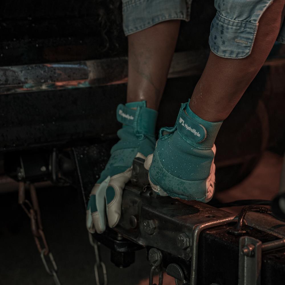 Guantes de piel morada pequeños de Wells Lamont - Par de 1 unidades