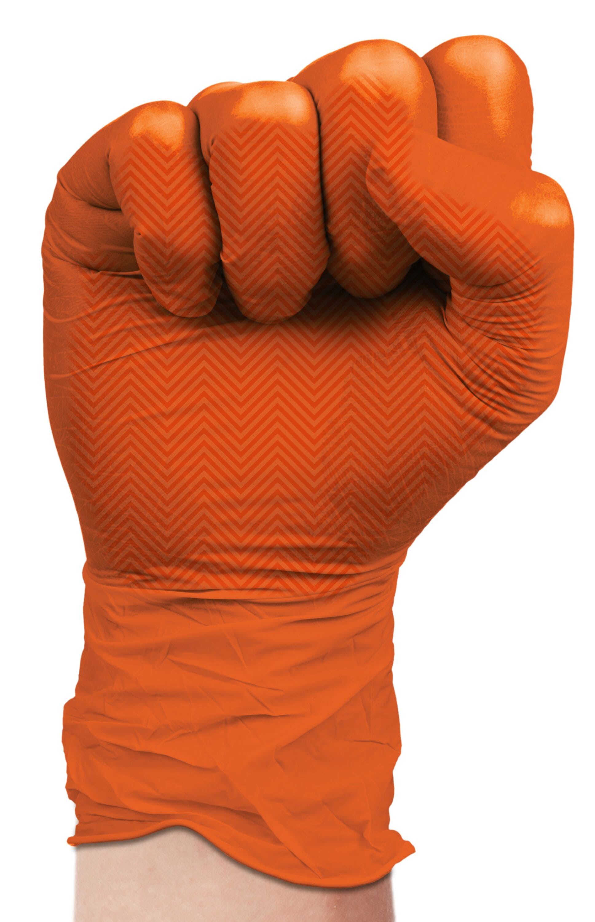 Guantes de Nitrilo Naranja "Talla Única" - Paquete de 6 pares