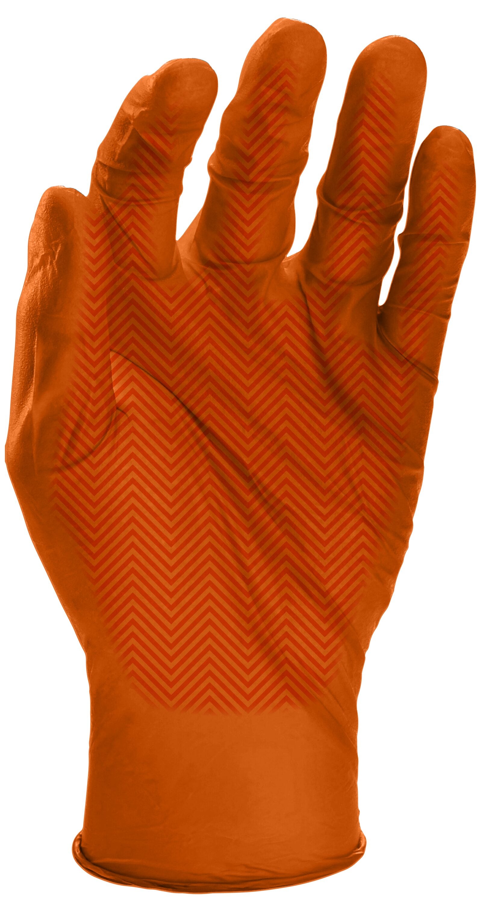 Guantes de Nitrilo Naranja "Talla Única" - Paquete de 6 pares