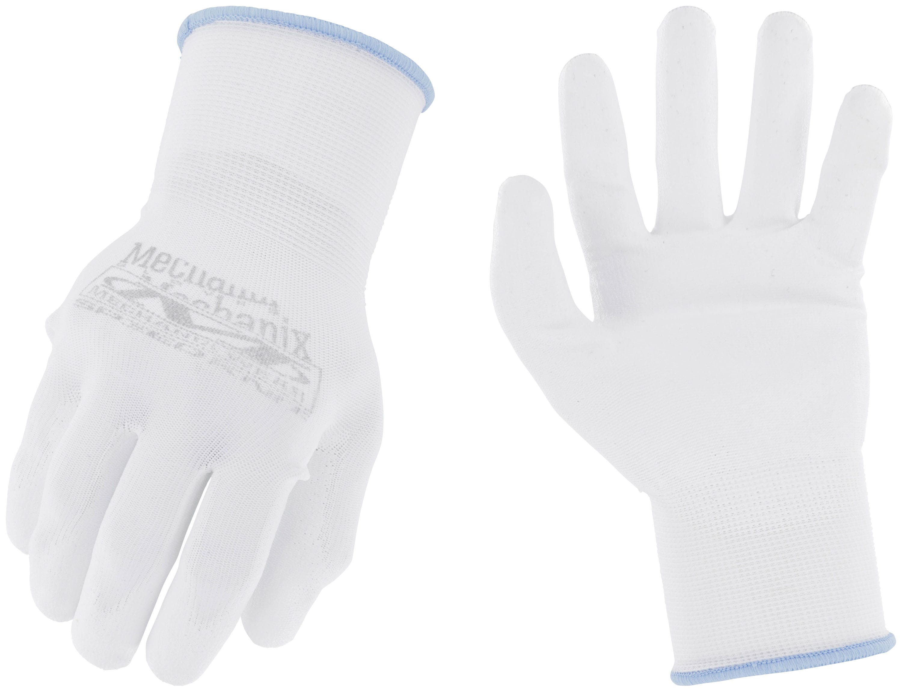 MECANIX WEAR Guantes pequeños/medianos de Nitrilo blanco sumergido en Nitrilo - 1 par