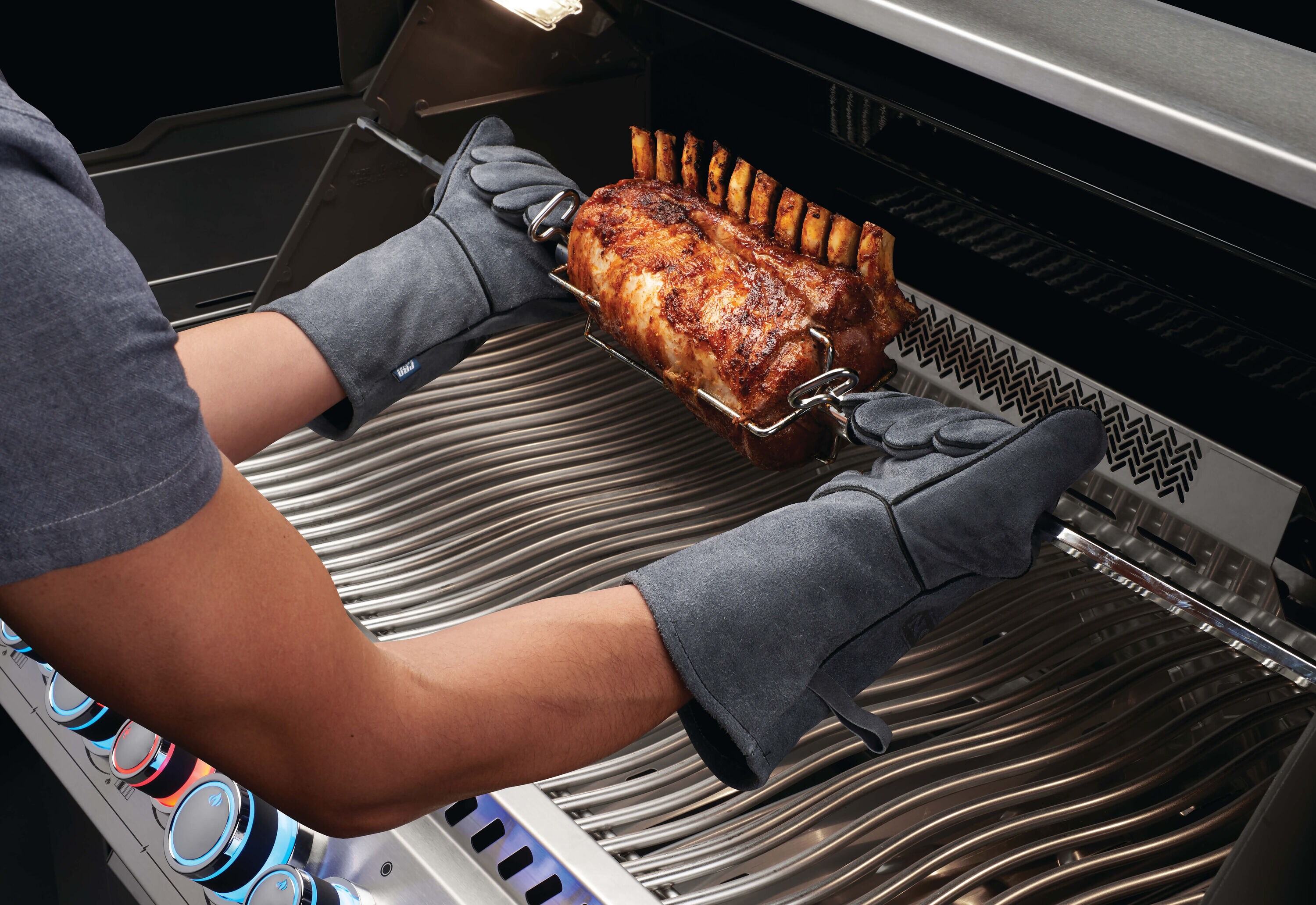 Guantes de Parrilla de Cuero Gris NAPOLEON Talla única - 1 Par