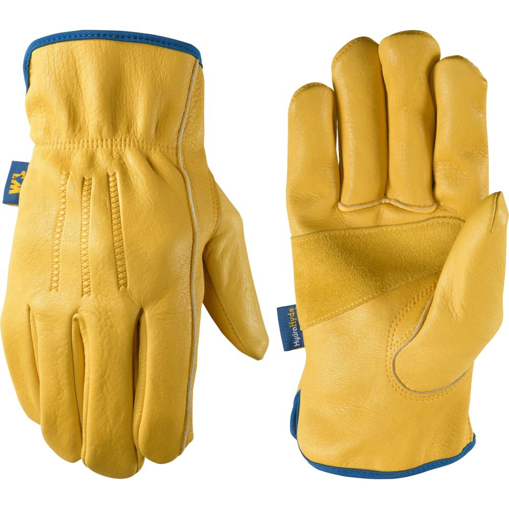 Wells Lamont Guantes extra grandes de cuero amarillo - 1 par