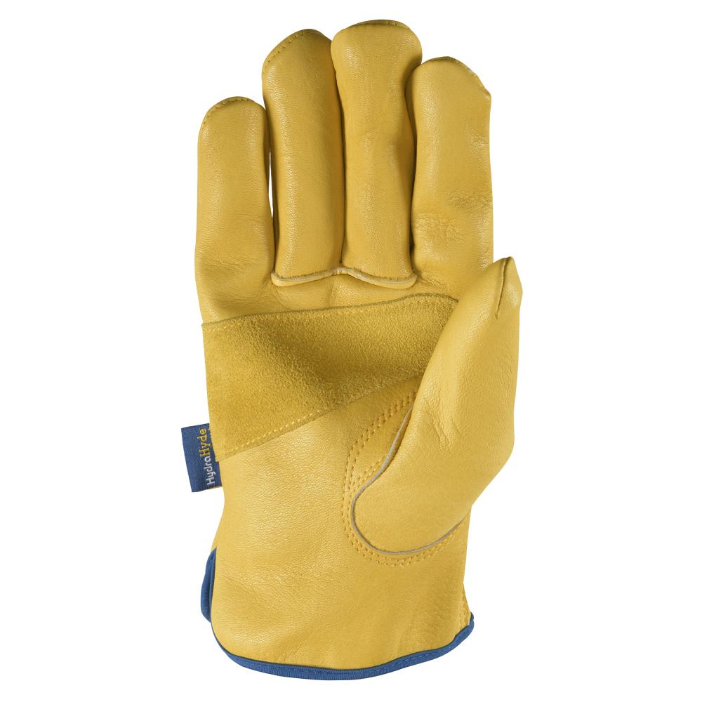 Wells Lamont Guantes extra grandes de cuero amarillo - 1 par