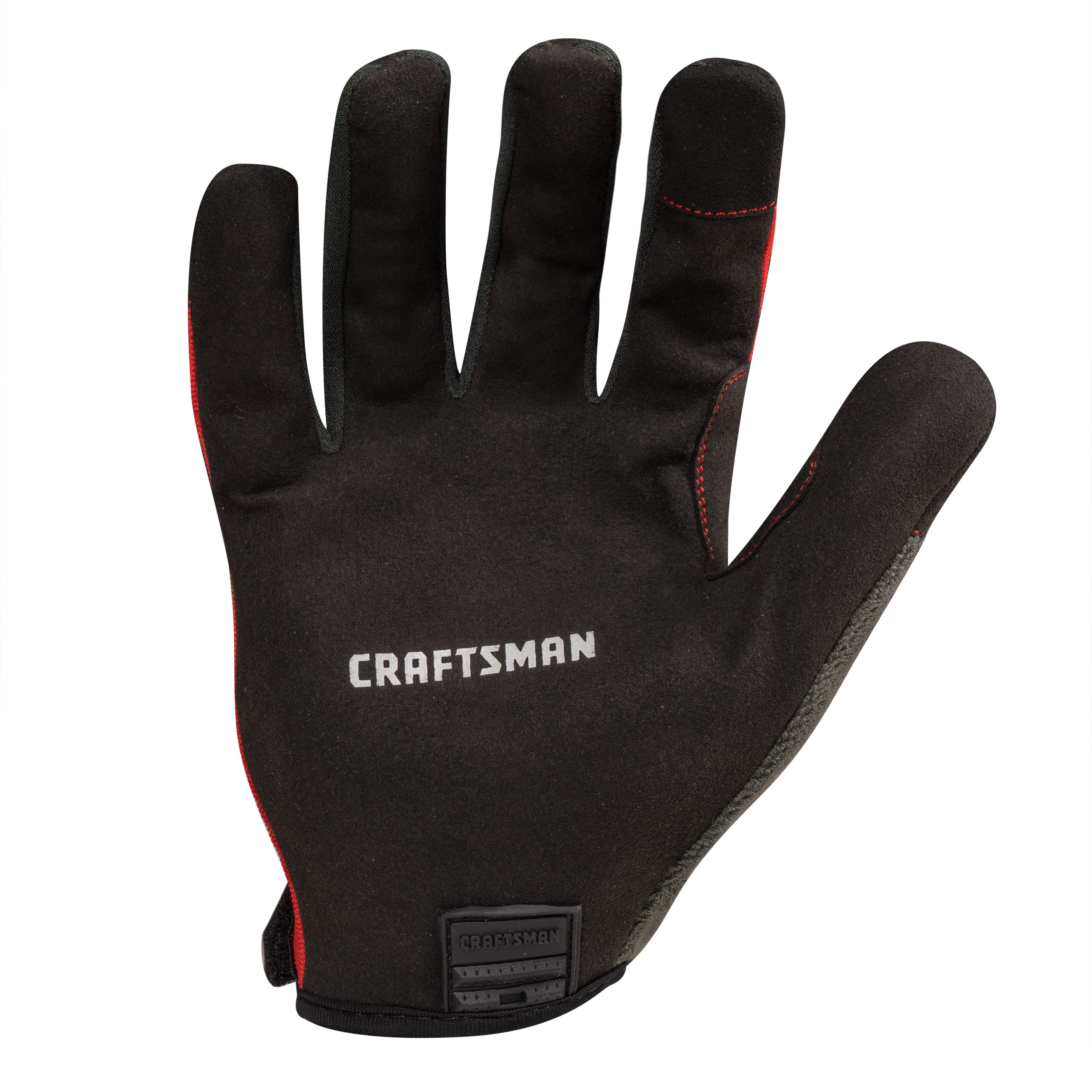 Guantes de reparación mecánica de poliéster rojo extra grande 1 par