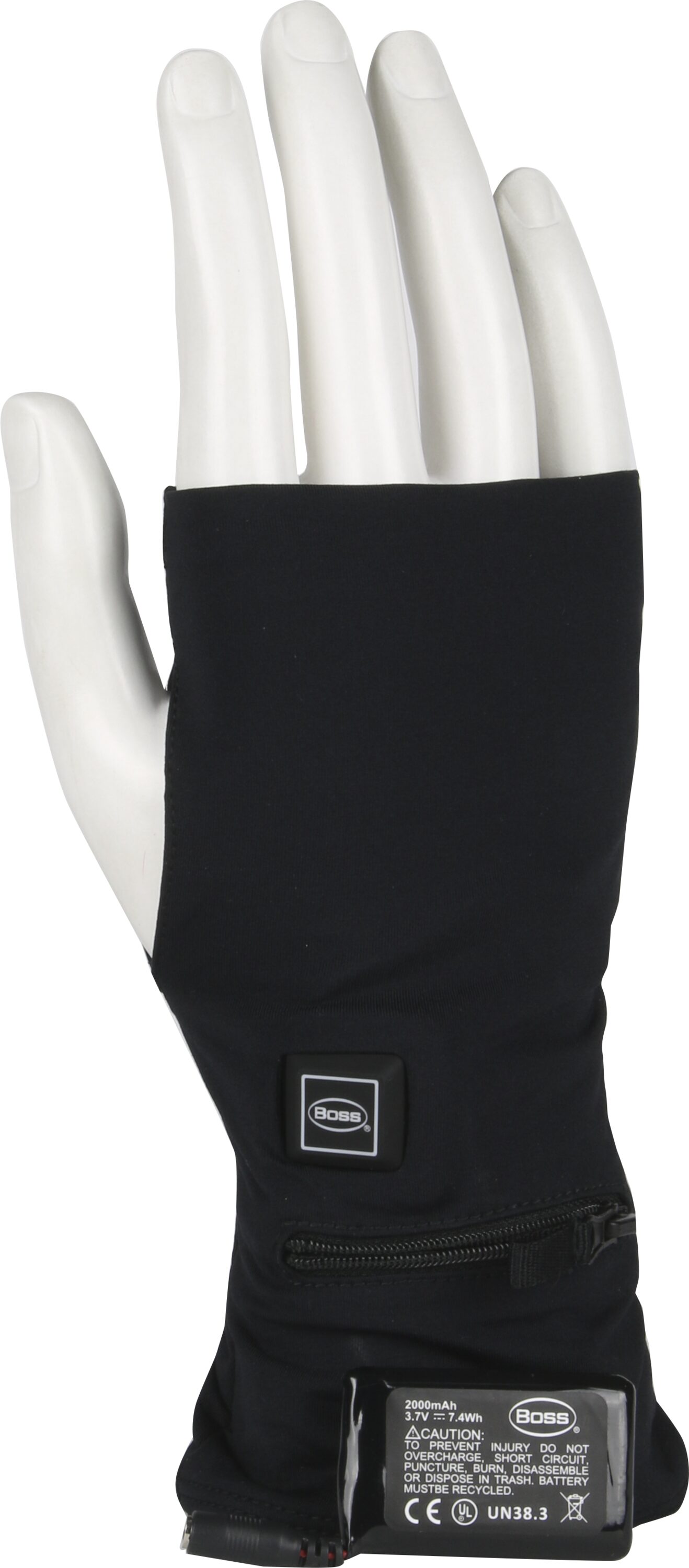 Guantes de algodón negro para clima frío Boss, talla única.