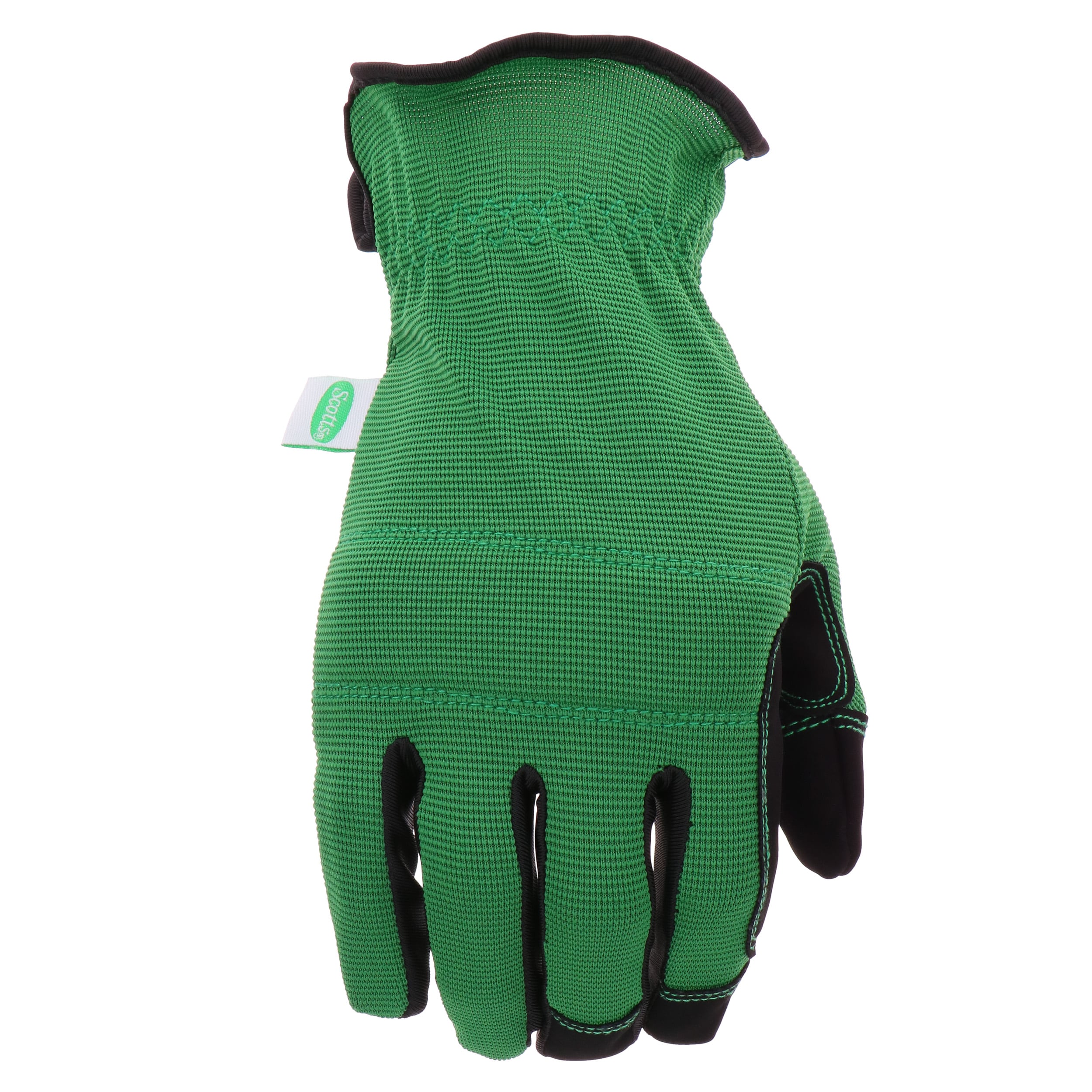 Guantes de jardinería verdes grandes de poliéster Scotts - Par de Guantes