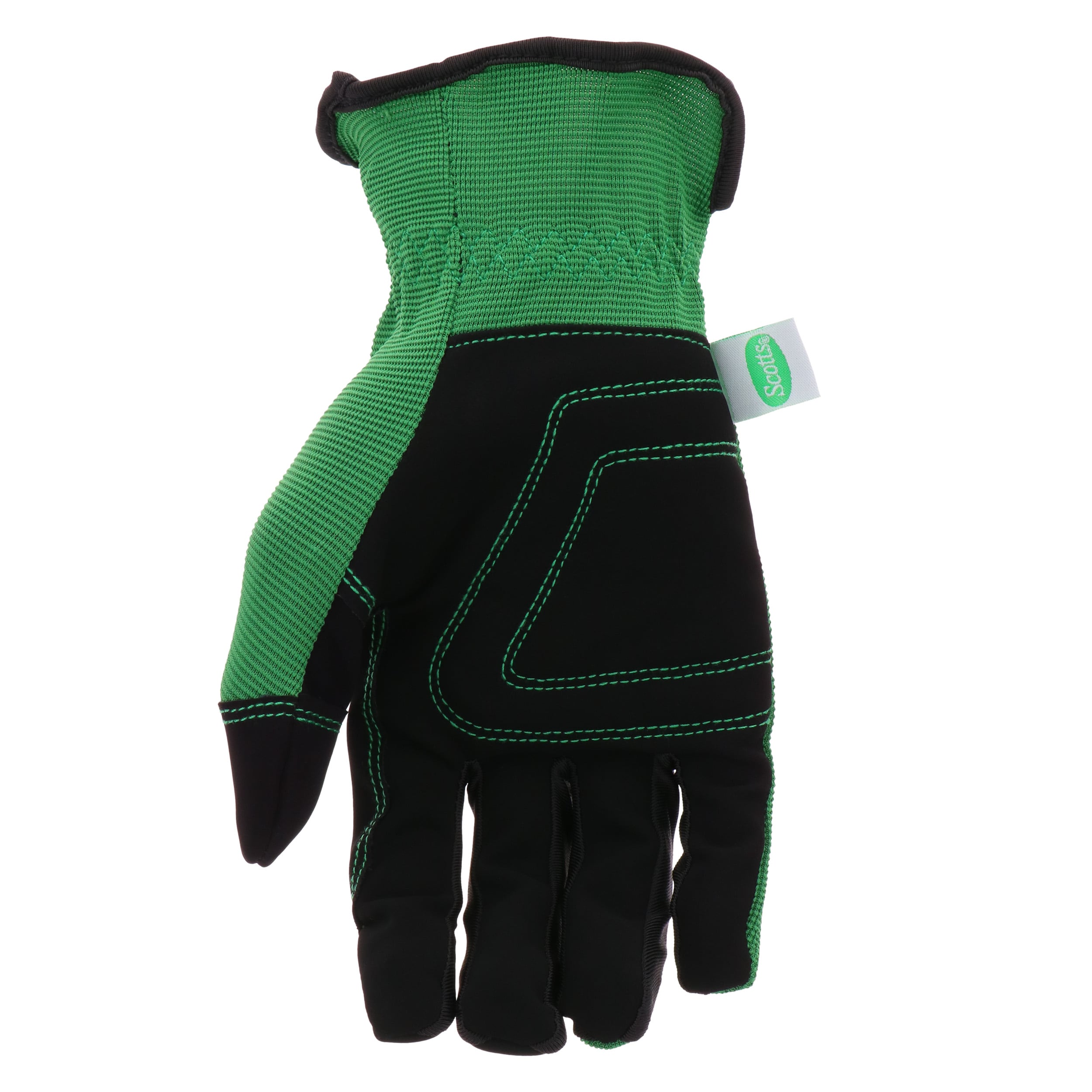 Guantes de jardinería verdes grandes de poliéster Scotts - Par de Guantes