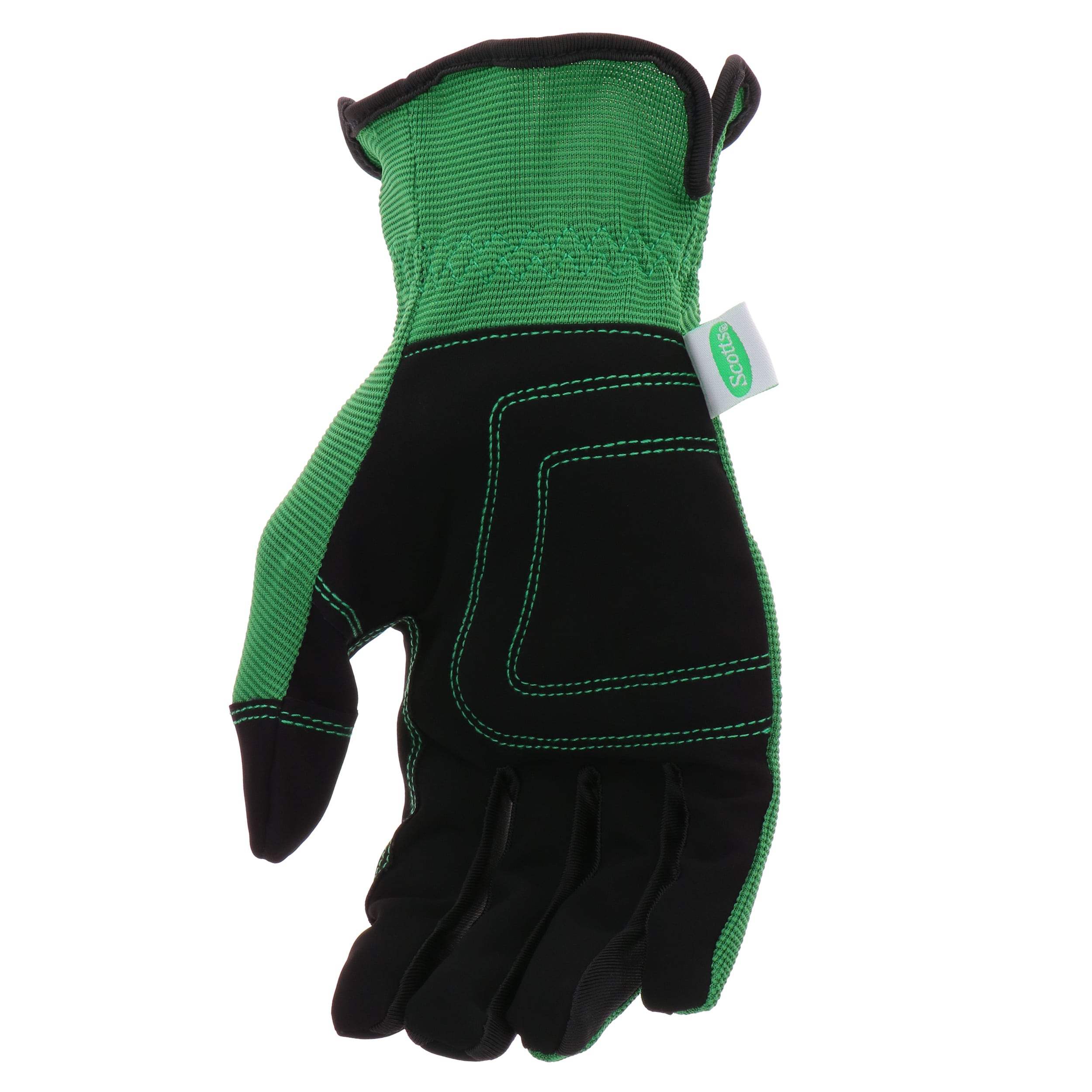 Guantes de jardinería verdes grandes de poliéster Scotts - Par de Guantes