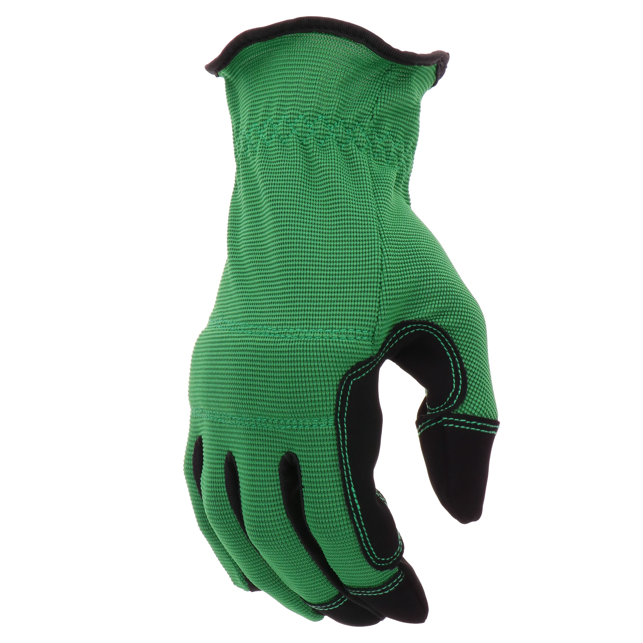 Guantes de jardinería verdes grandes de poliéster Scotts - Par de Guantes