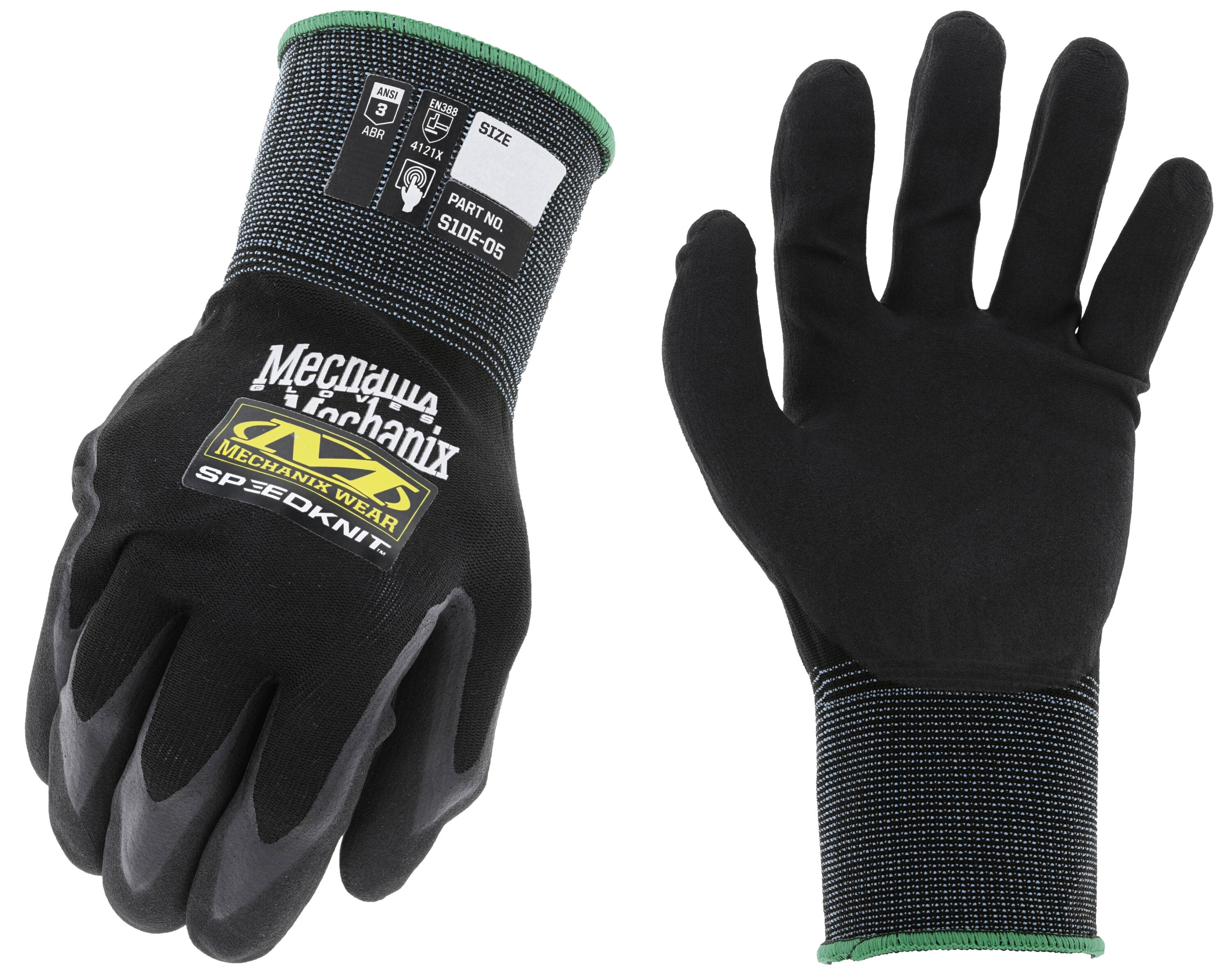 MECANIX WEAR Guantes de Nitrilo Negro Nitrilado en Talla Grande/Extra-Grande 2613015