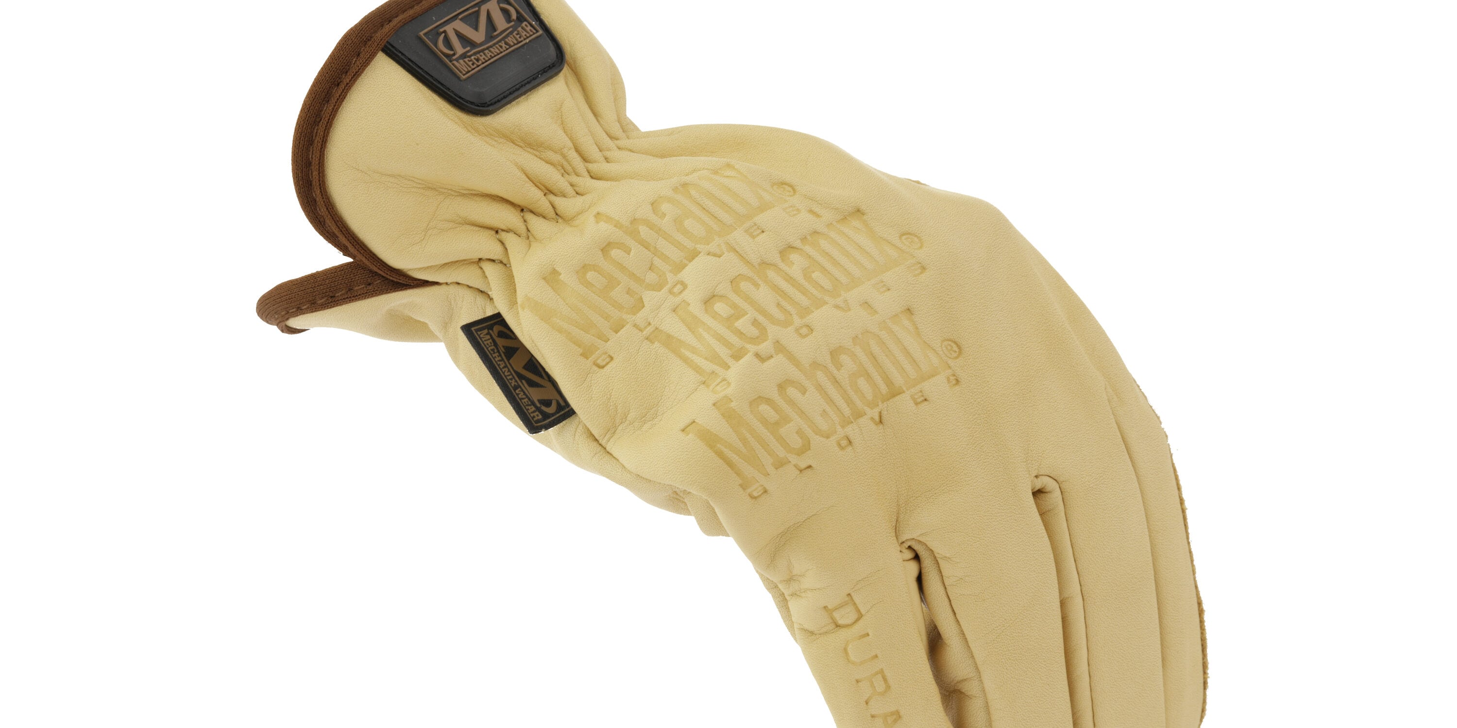 Guantes de construcción de cuero Marrón MECHANIX WEAR pequeños - 1 par