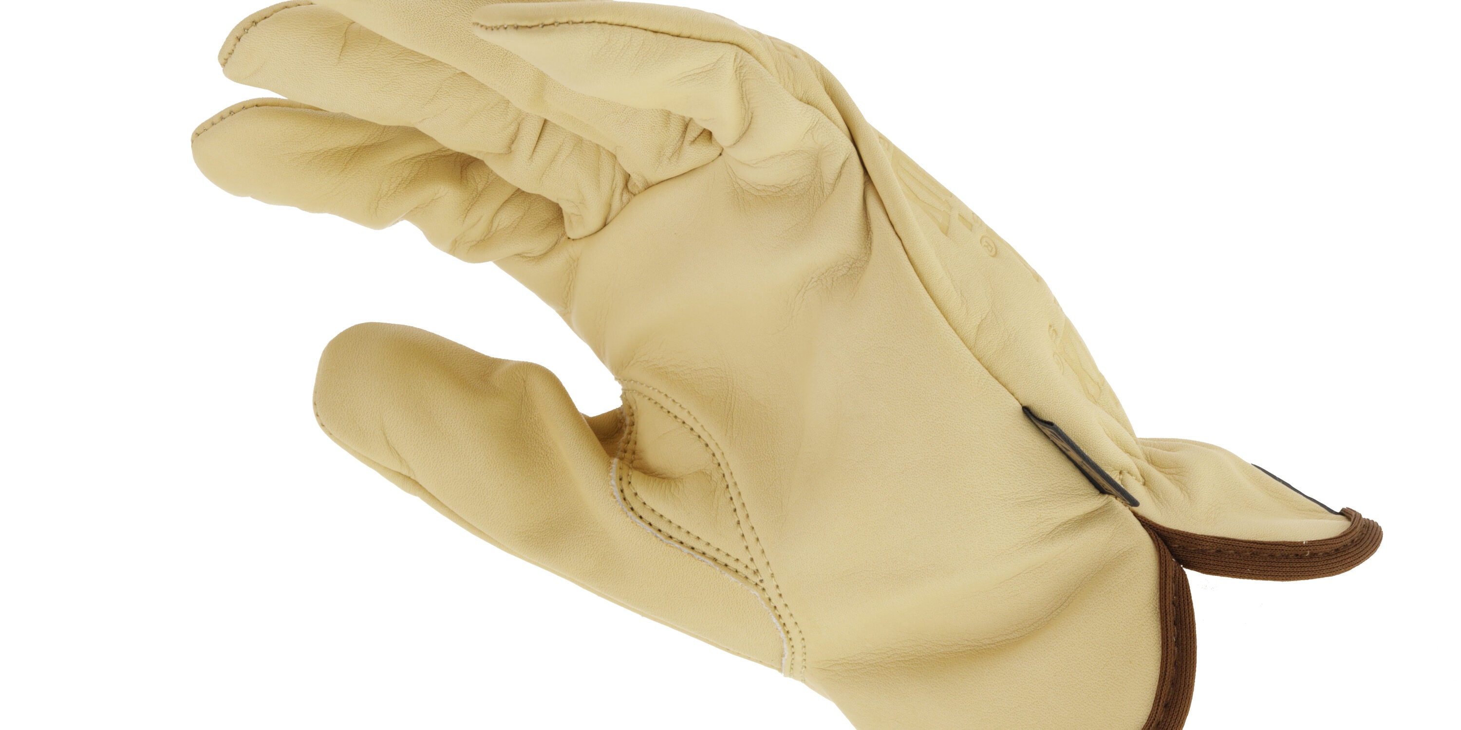 Guantes de construcción de cuero Marrón MECHANIX WEAR pequeños - 1 par