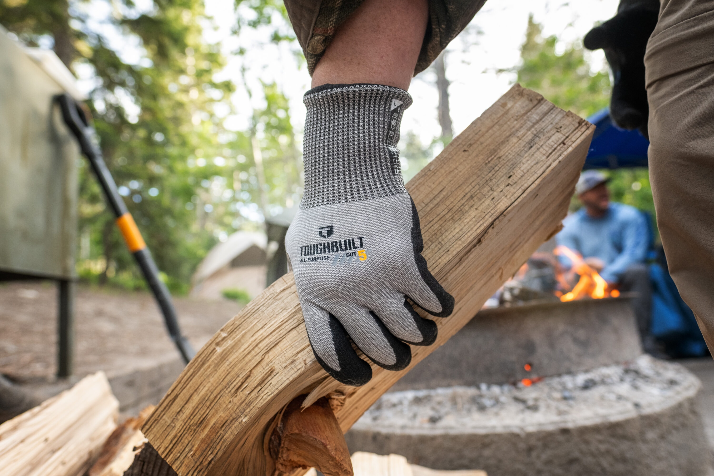 Guantes de Construcción de HPPE Extra Grande con recubrimiento de Nitrilo Gris TB-P2-112-5-X de TOUGHBUILT