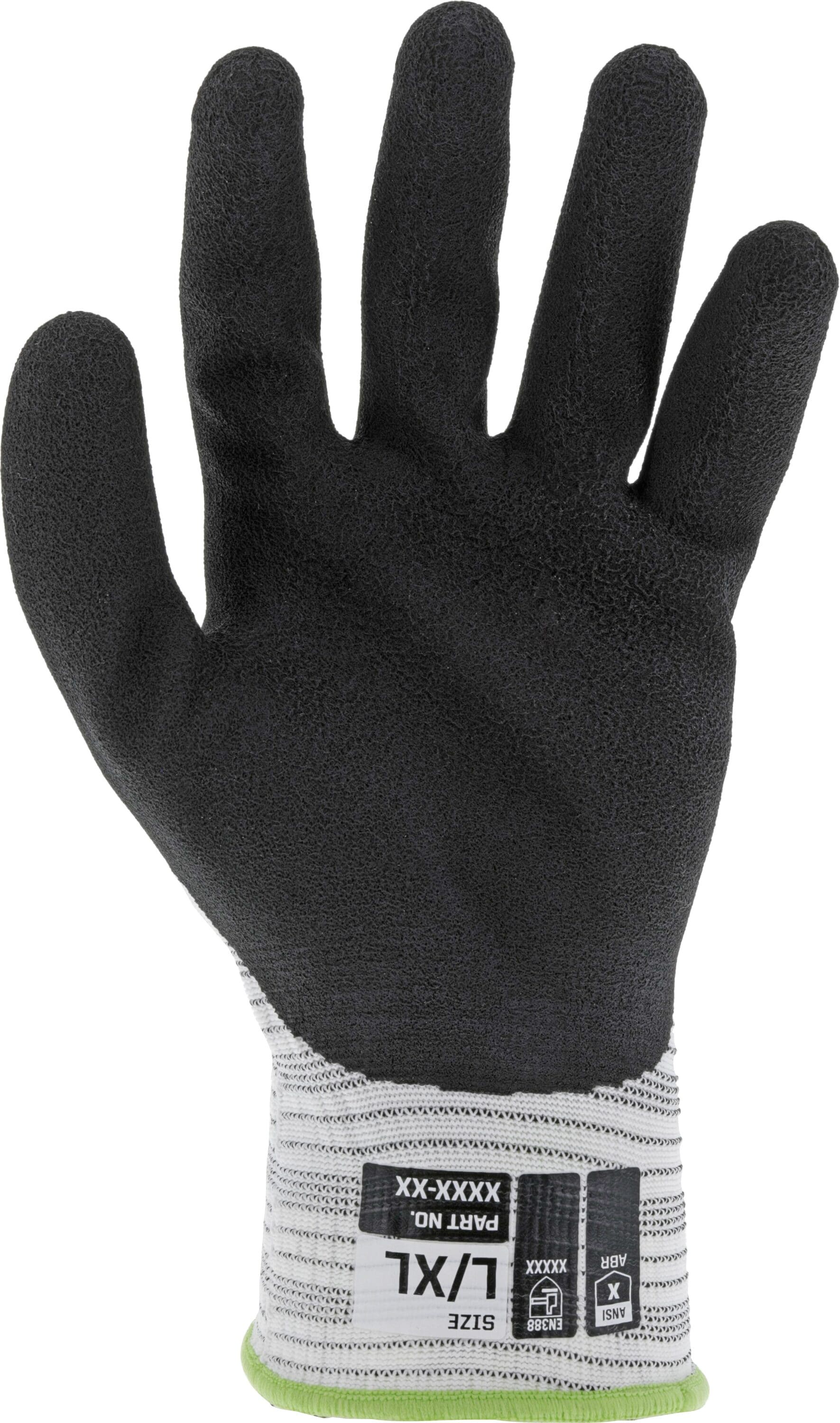 Guantes de jardinería de Nitrilo/Poliéster con recubrimiento de Nitrilo MECHANIX WEAR tamaño Grande/X-Grande - Paquete de 3 pares