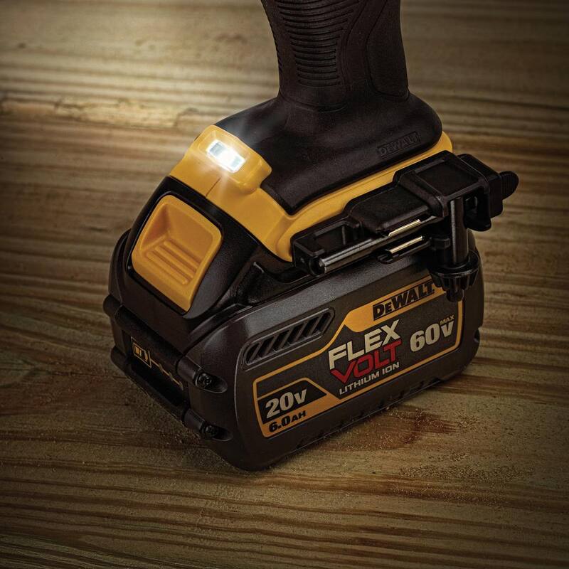 DEWALT FLEXVOLT 60V MAX Taladro inalámbrico sin escobillas para pernos y vigas de 1/2 pulg. con embrague electrónico (solo la herramienta) - DCD460B