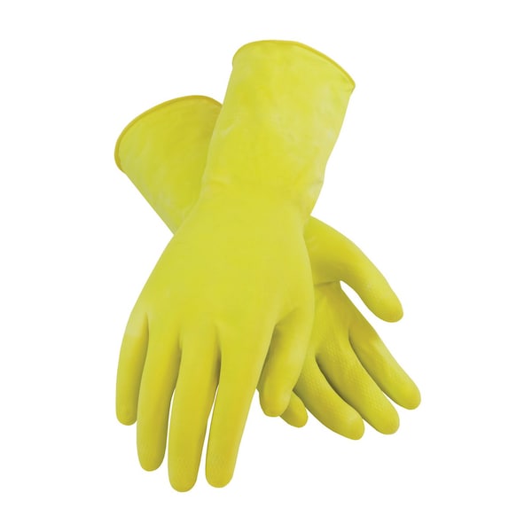 Guantes resistentes a químicos Pip de 12", de látex de caucho natural, M, paquete de 12 unidades - 48-L162Y/M