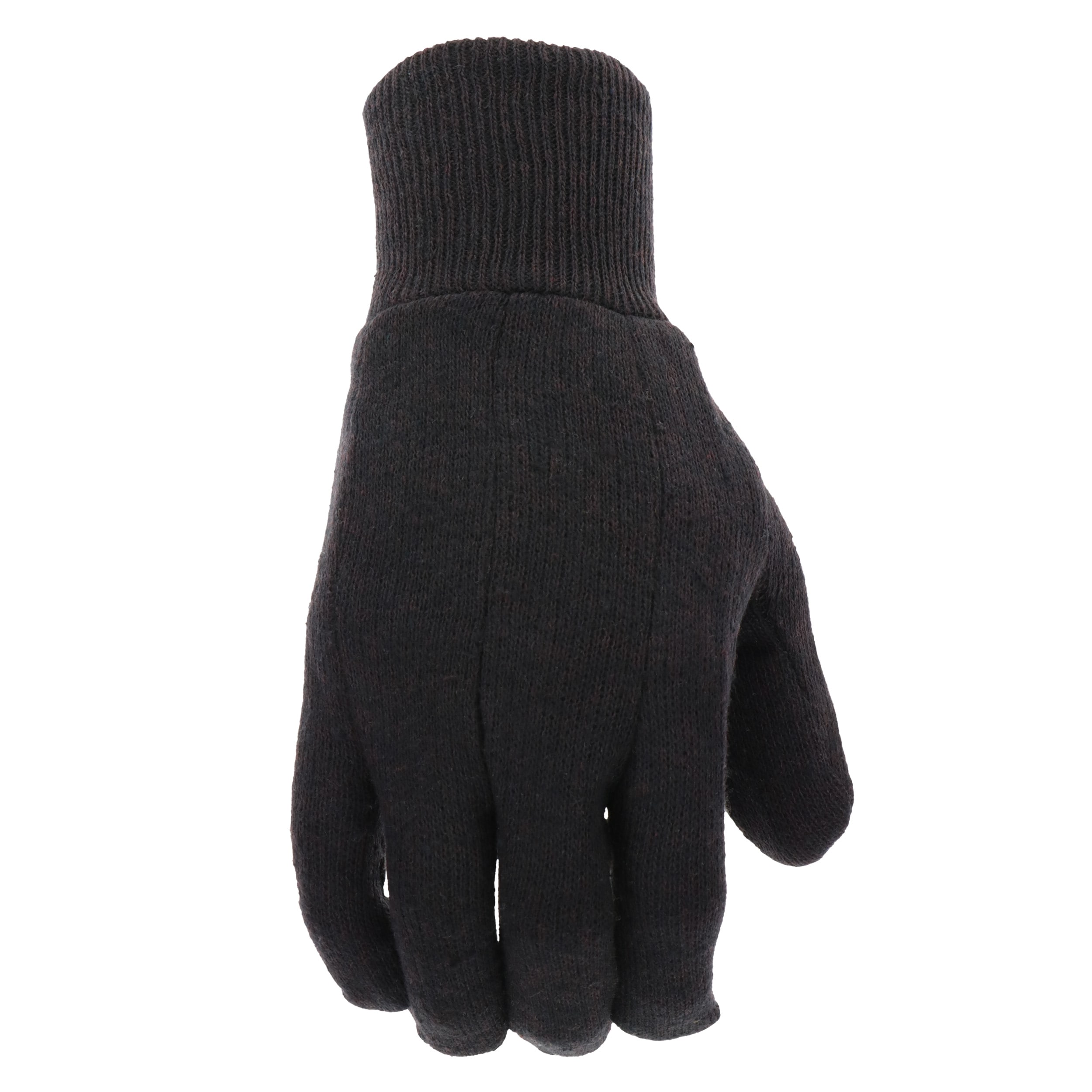 Guantes de jardinería grandes de poliéster/algodón marrón - Paquete de 3 pares LW65090-L3B