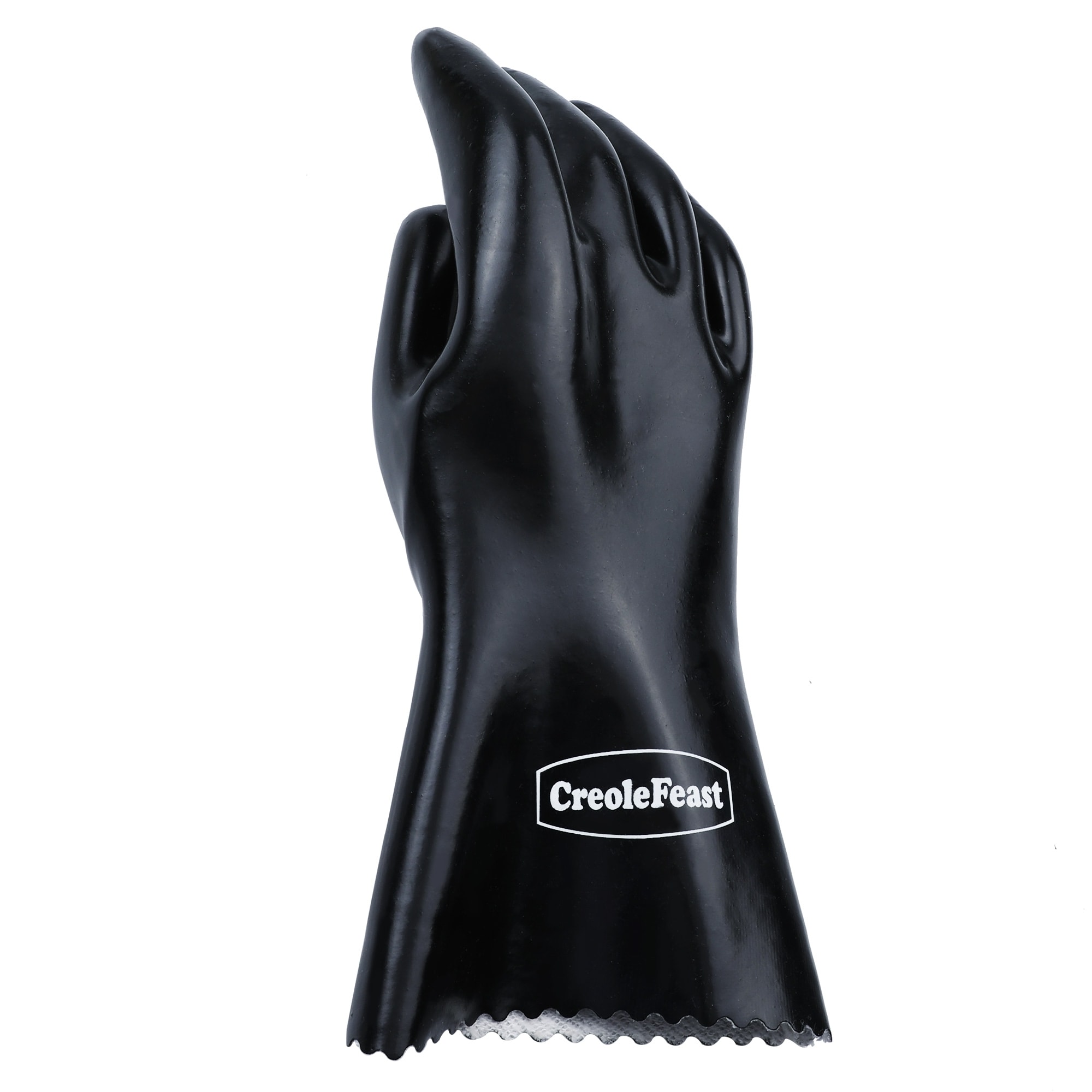 Fiesta Criolla Guantes de Parrilla de Caucho Negro Talla Única Ajustable TG1305