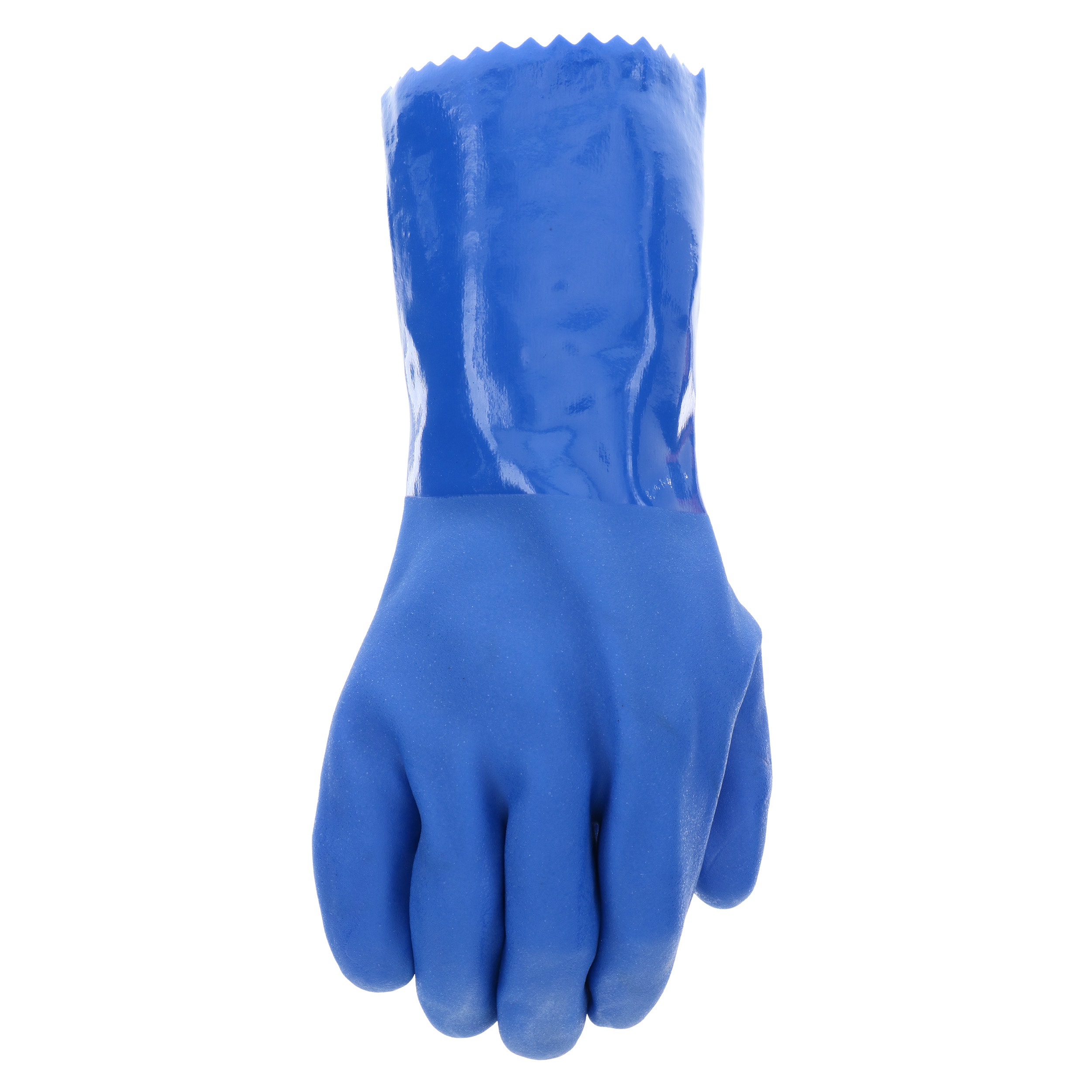 Guantes de hule azul de gran tamaño para manejo de productos químicos - 1 par