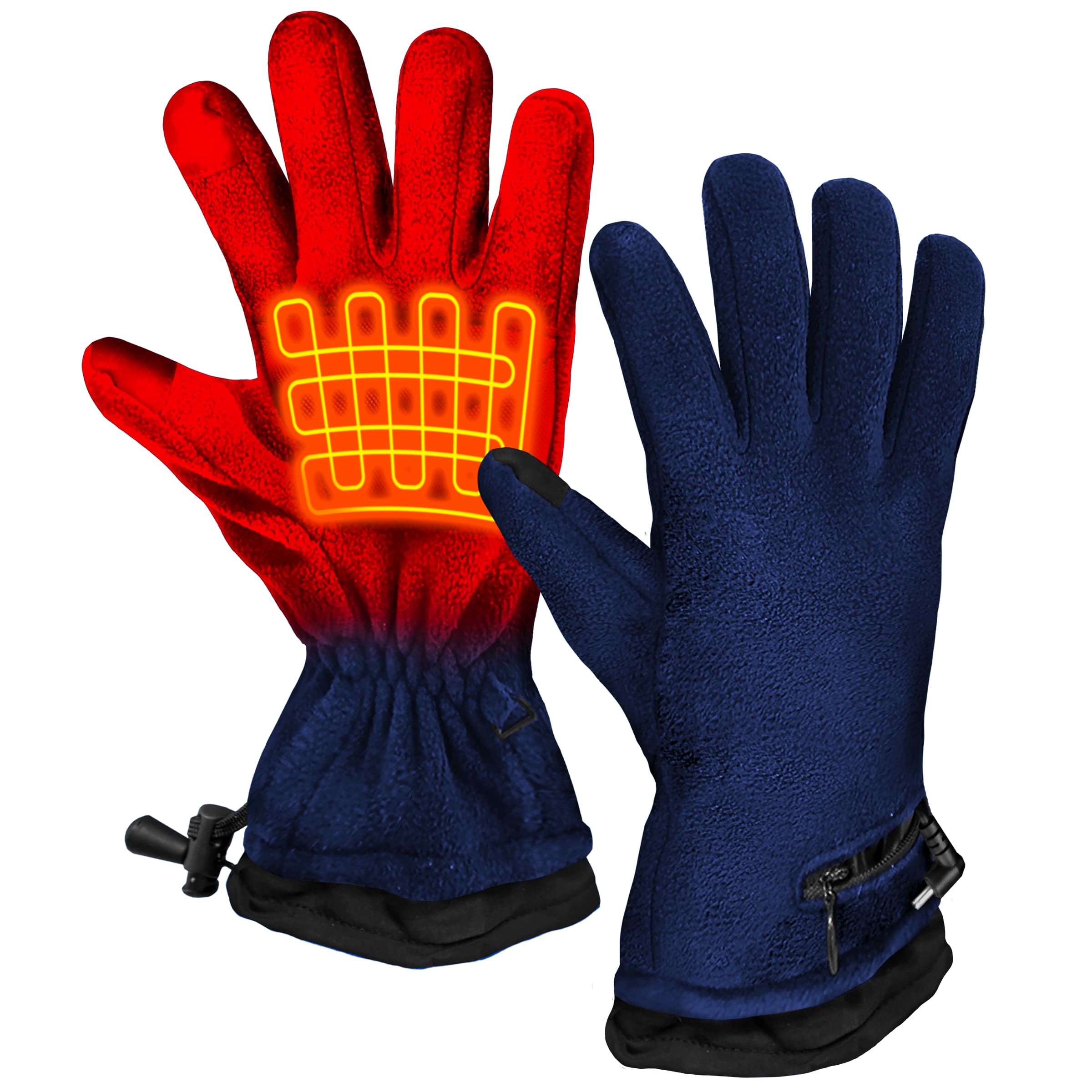 Guantes para clima frío de poliéster azul, talla única - ActionHeat