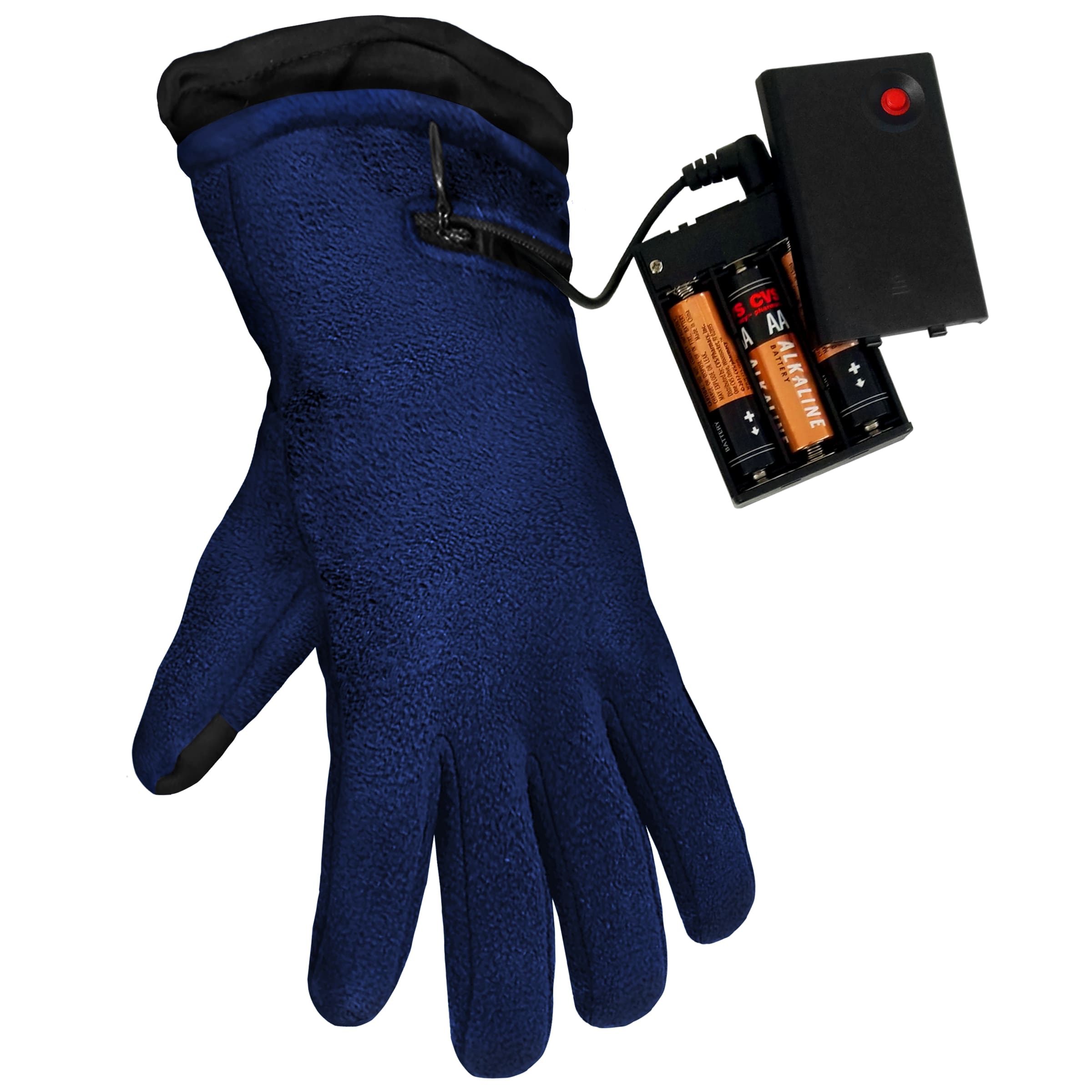 Guantes para clima frío de poliéster azul, talla única - ActionHeat