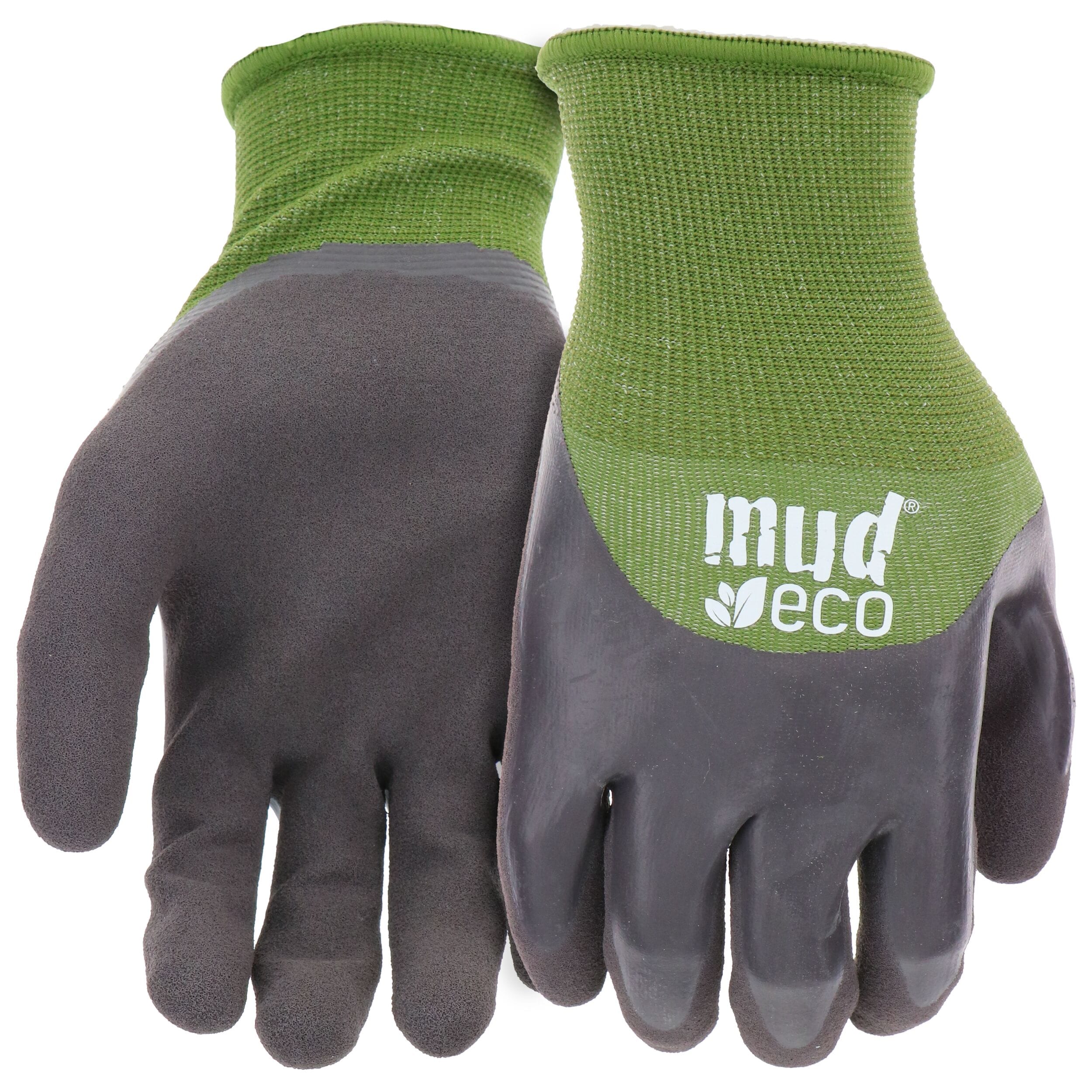 Guantes de jardinería de látex extra grande sumergidos en látex Mud MD32041G-XL