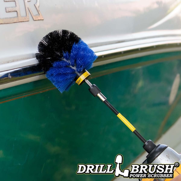 Suministros de limpieza Drillbrush - Algas - Tina caliente - Spa - Piscina - Cepillo de taladro - Carpe - O-B-5X-QC-DB