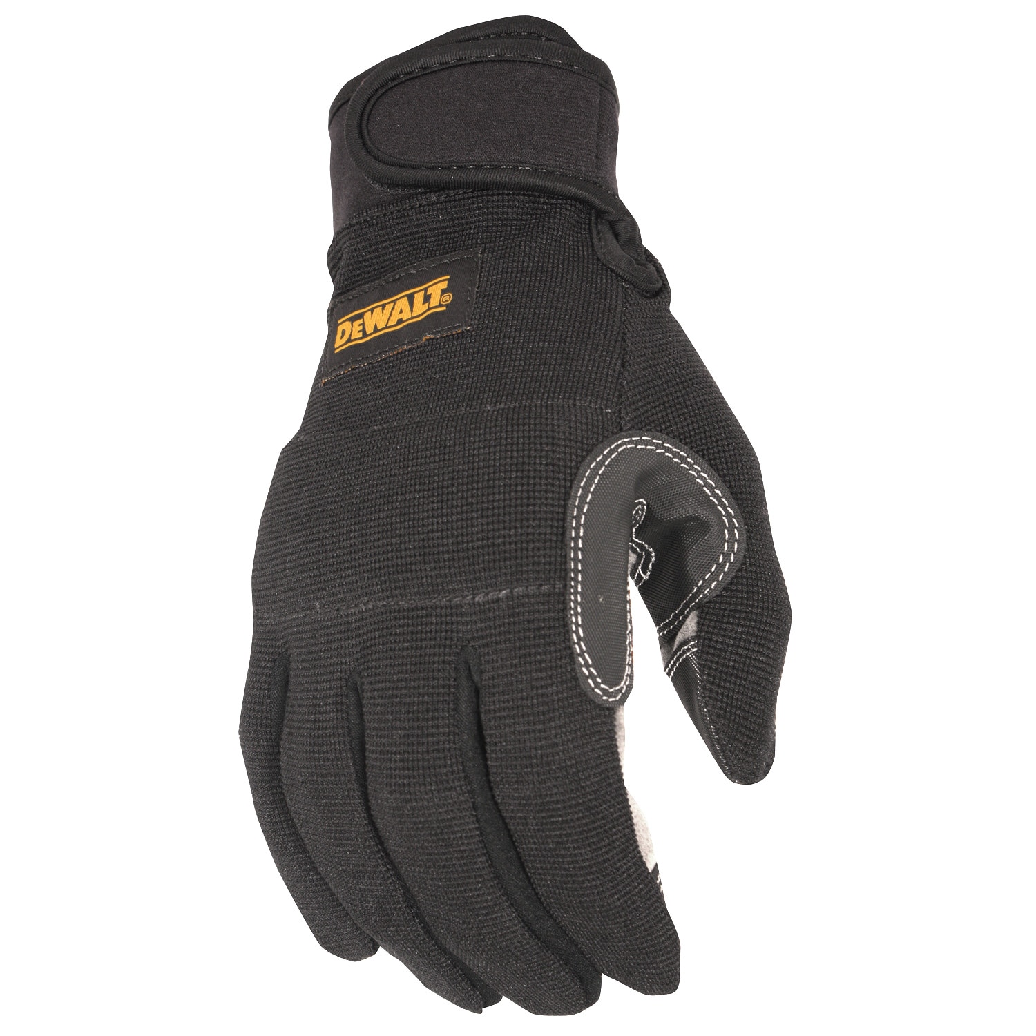 Guantes de reparación mecánica grandes de piel sintética negra DEWALT DPG217L.