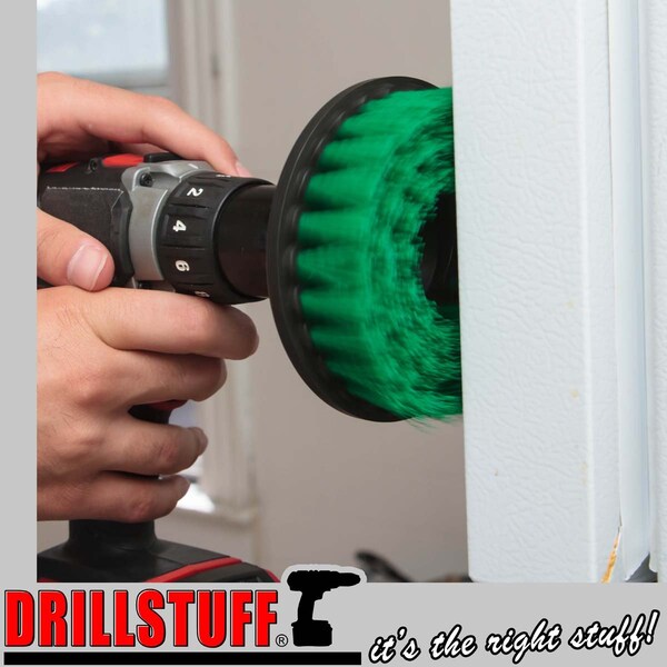 Cepillo para Taladro Drillstuff - Suministros de Limpieza - Accesorios de Cocina - Removedor de Moho - 5IN-S-G-H-DS