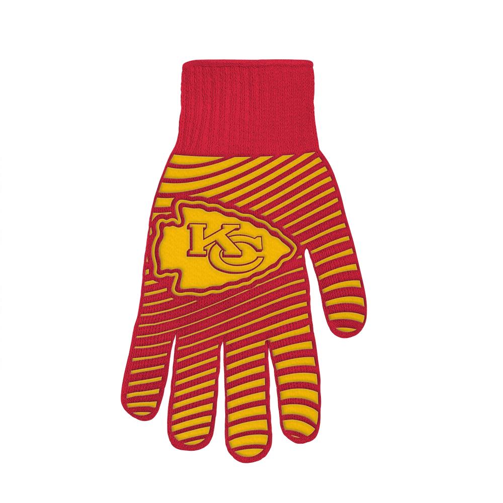 Guantes para asar de algodón rojo, talla única