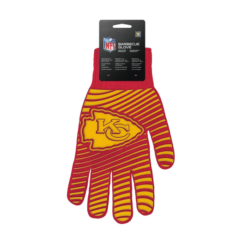 Guantes para asar de algodón rojo, talla única