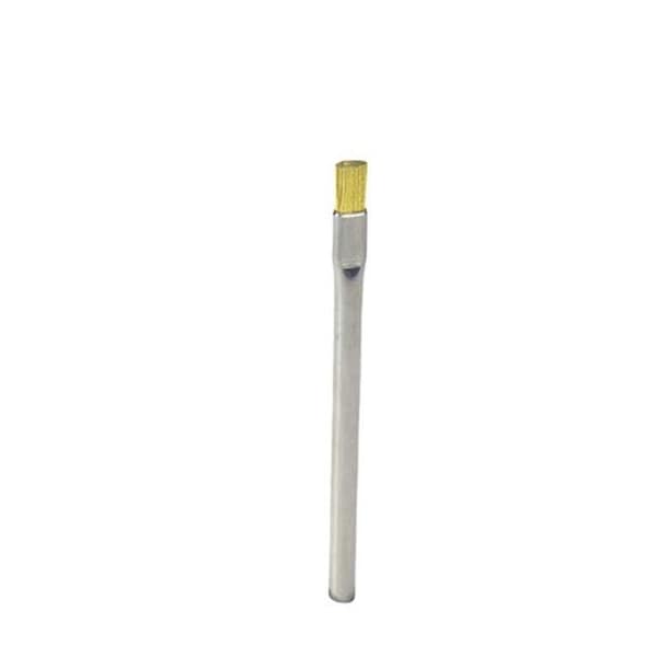 Brocha Aplicadora de Acero Inoxidable y Cerdas de Latón de .31 pulgadas de Diámetro .003, .37 pulgadas de Recorte - Gordon Brush SST10B, caja de 25
