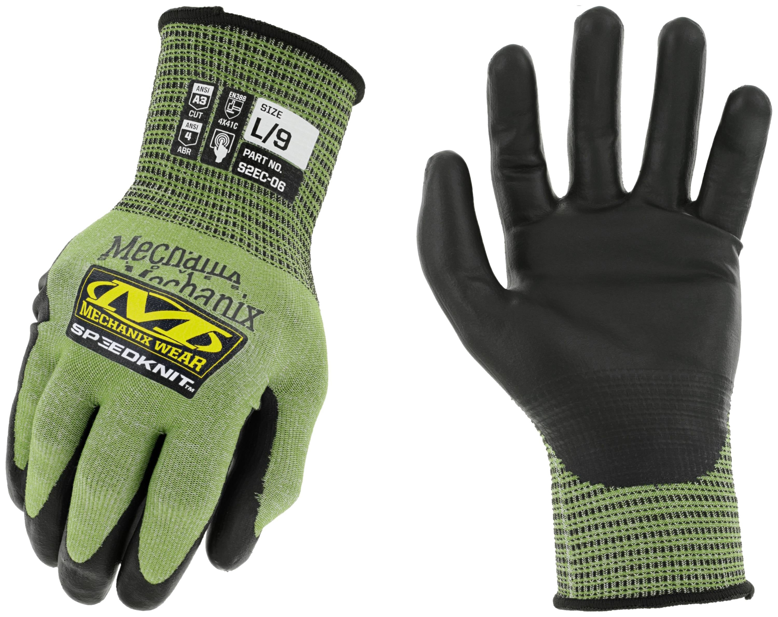 Guantes MECHANIX WEAR Talla Grande/Extra Grande, Recubiertos de Poliuretano Negro en Fibra de Alta Resistencia HPPE 4964263