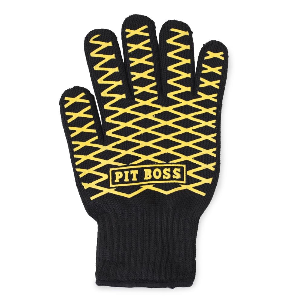 Guantes para asar de algodón negros Pit Boss talla única, se ajustan a la mayoría 67262