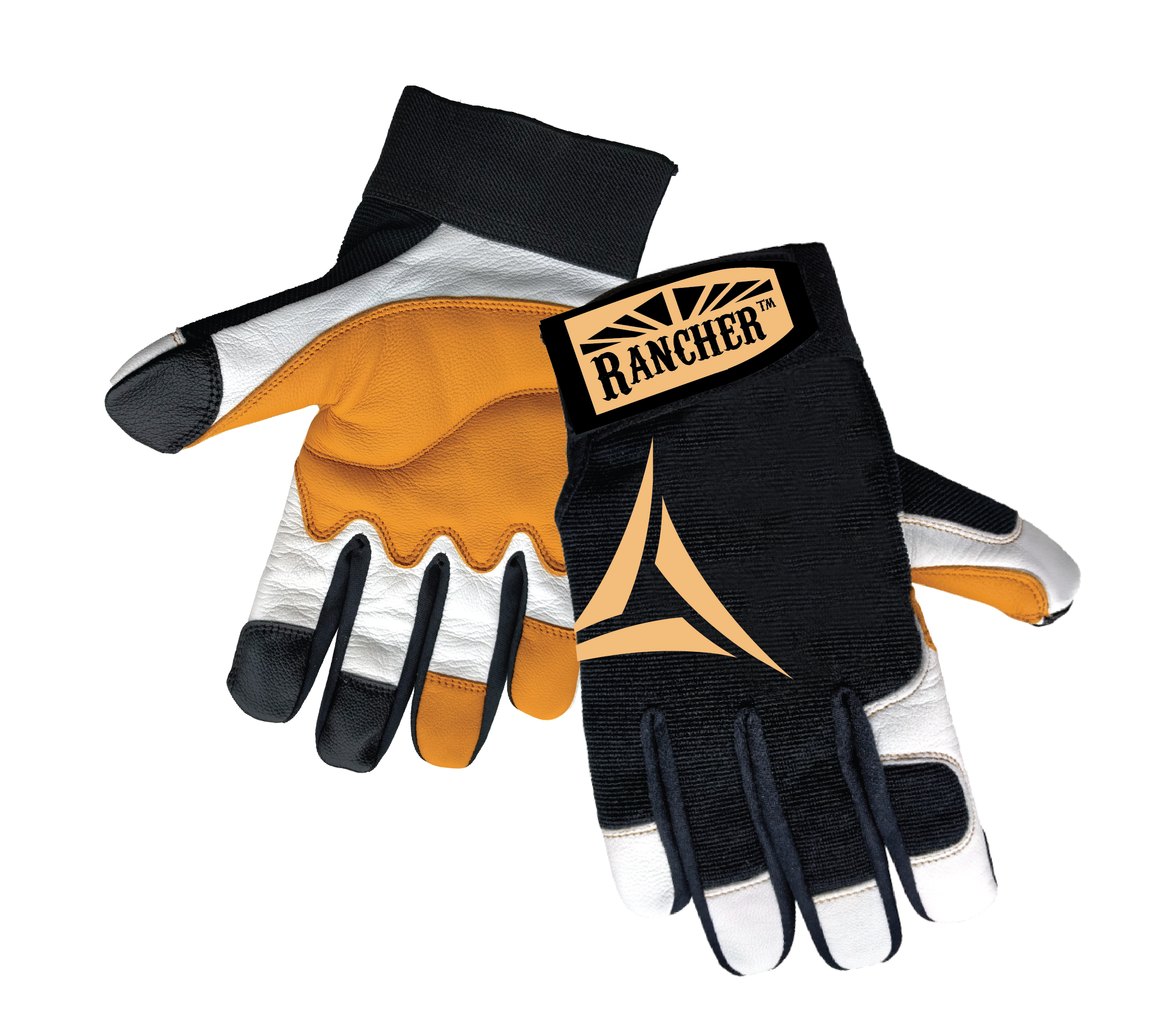 Guantes de carnaza amarilla extra grande para trabajo pesado, paquete de 1 par
