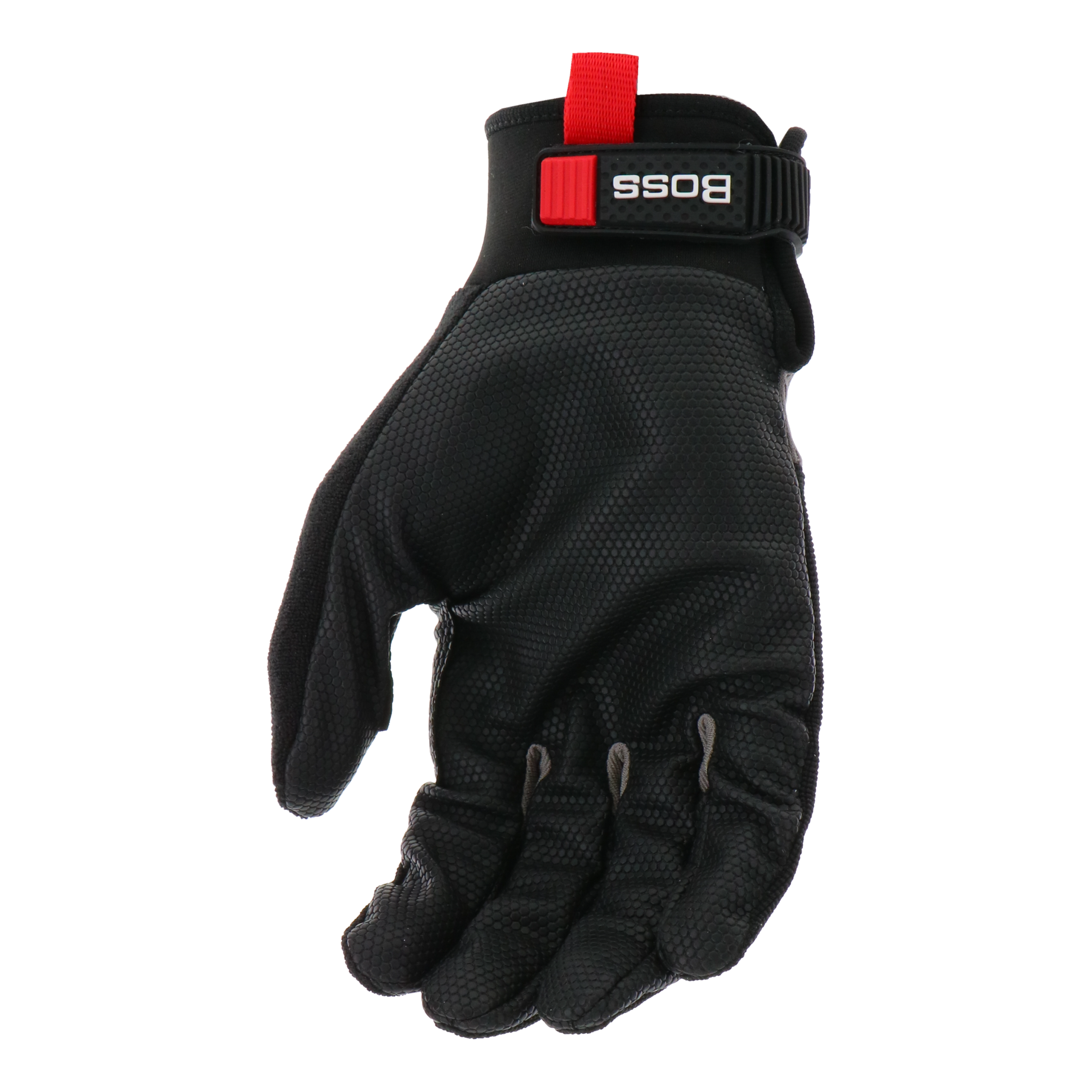 Guantes de construcción grandes de piel sintética negra para jefe - 1 par