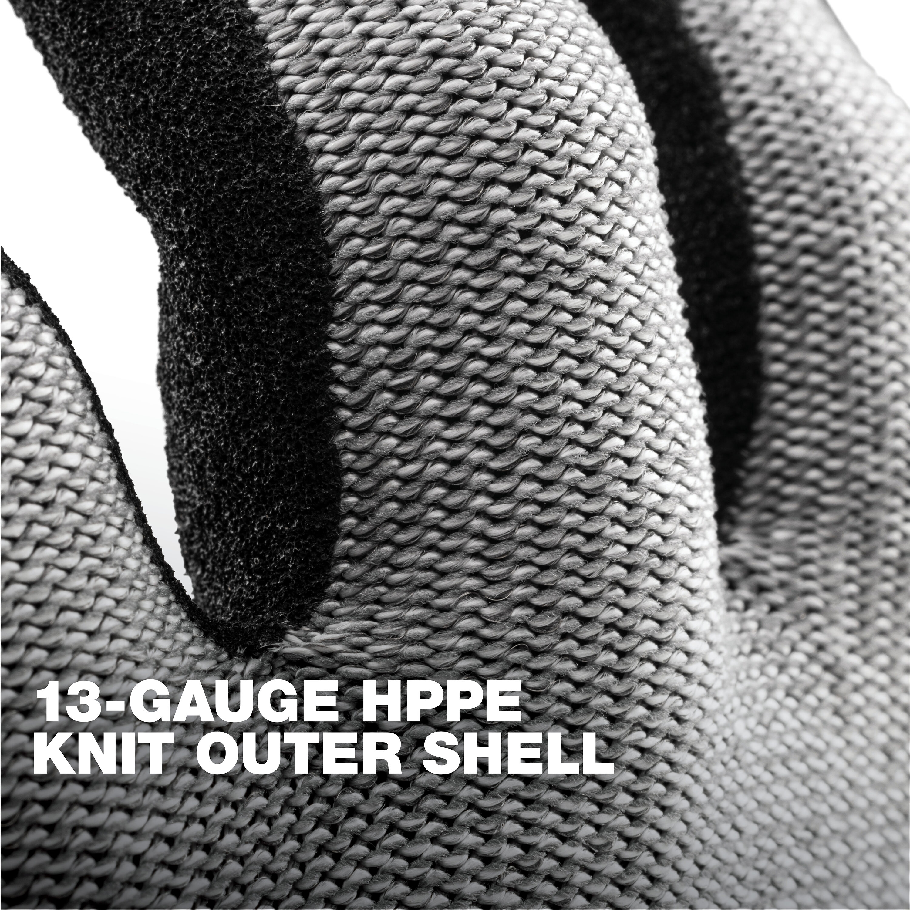 Guantes de Construcción TOUGHBUILT Grises Grandes de Nitrilo y HPPE sumergidos - 1 Par