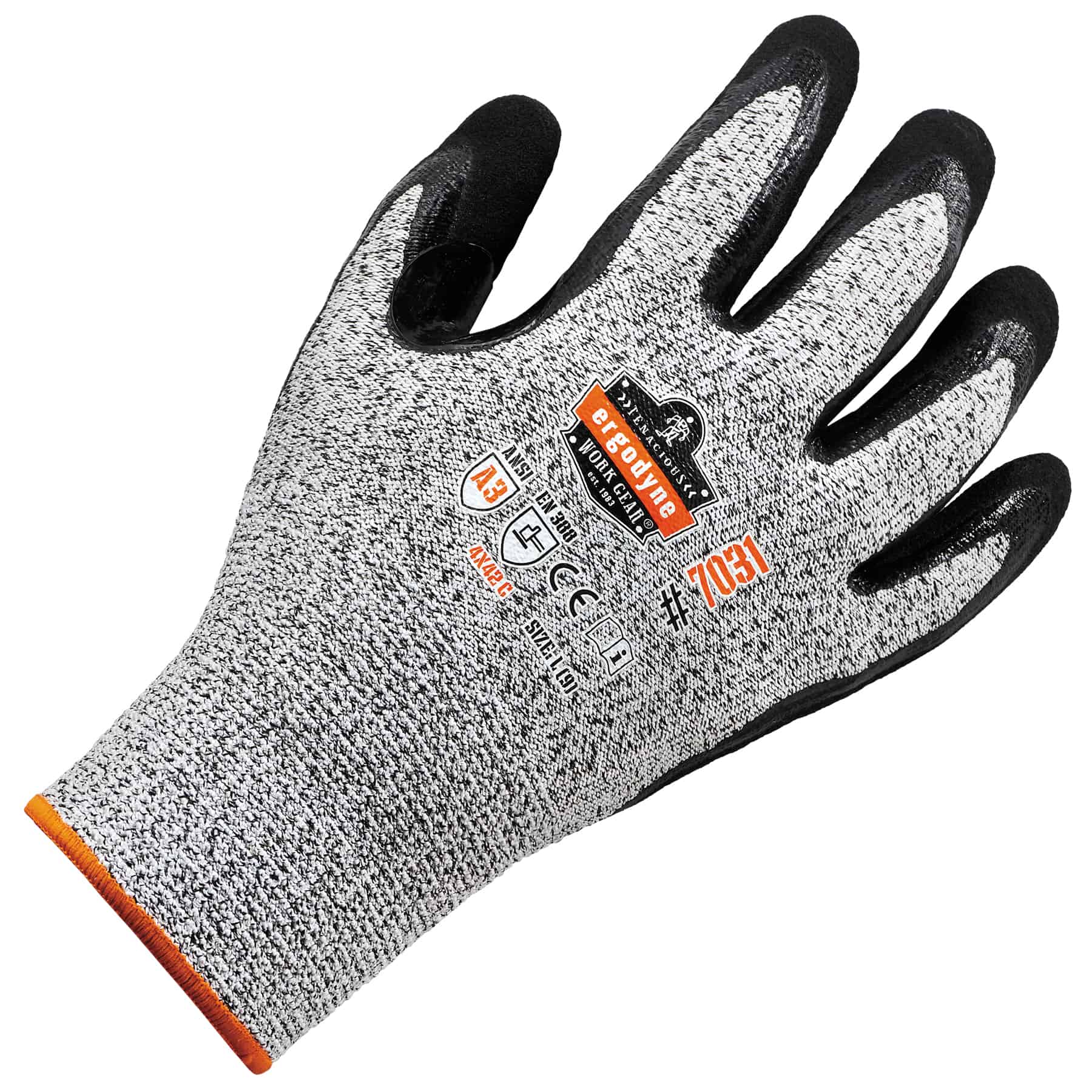 Guantes recubiertos de nitrilo gris extra grande - 144 pares