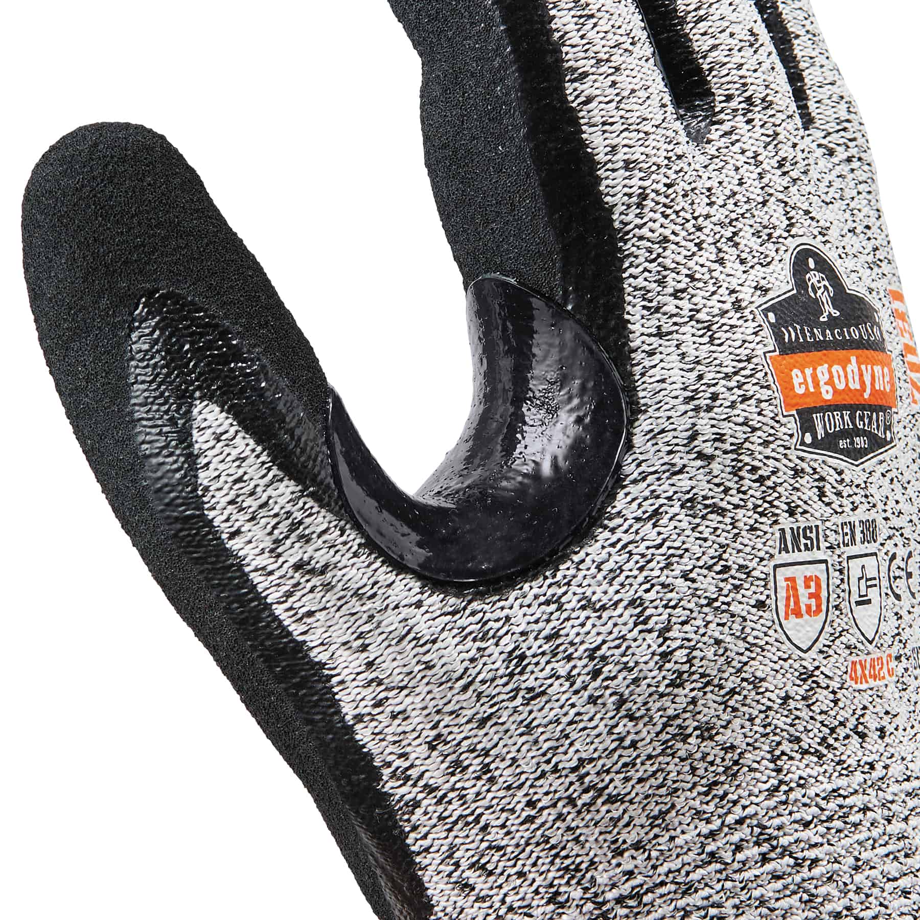 Guantes recubiertos de nitrilo gris extra grande - 144 pares